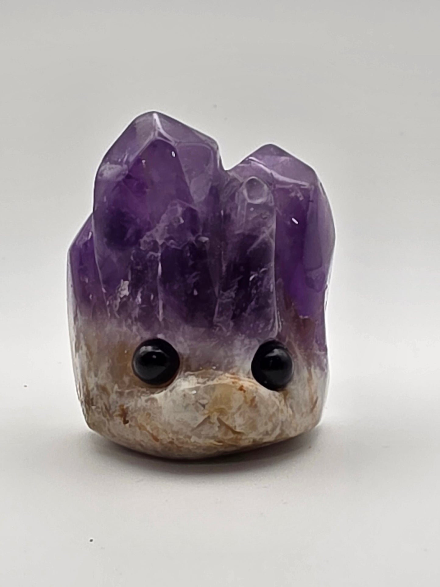 ๐ฆ Amethyst Hedgehog Carving โ Calm & Cuddly Vibes (1.9")