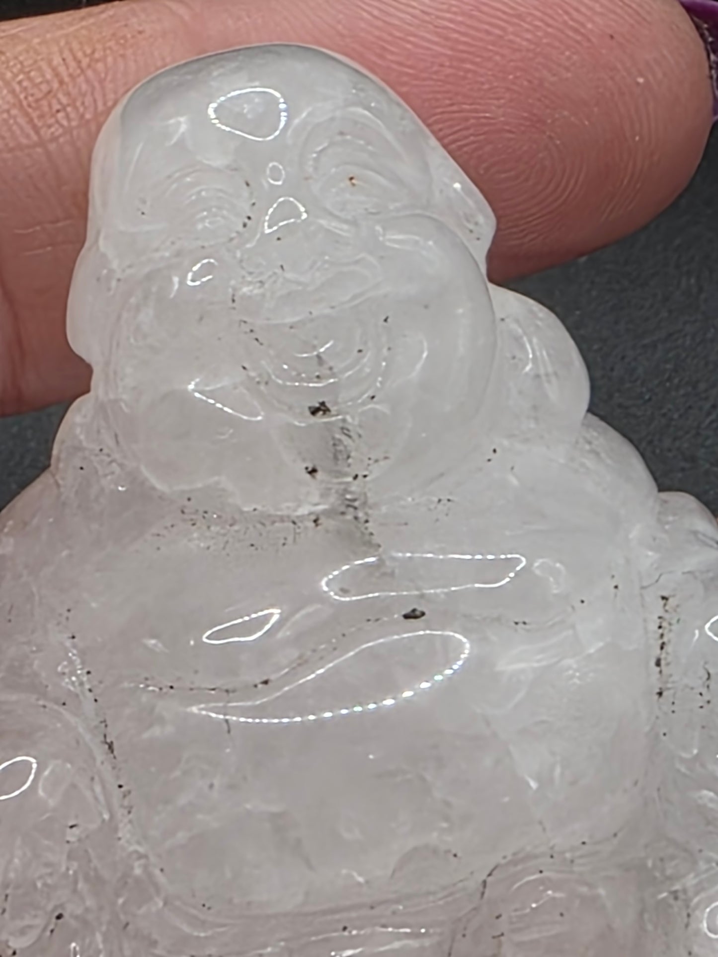 ✨ Clear Quartz Buddha — Amplified Clarity (1.8")