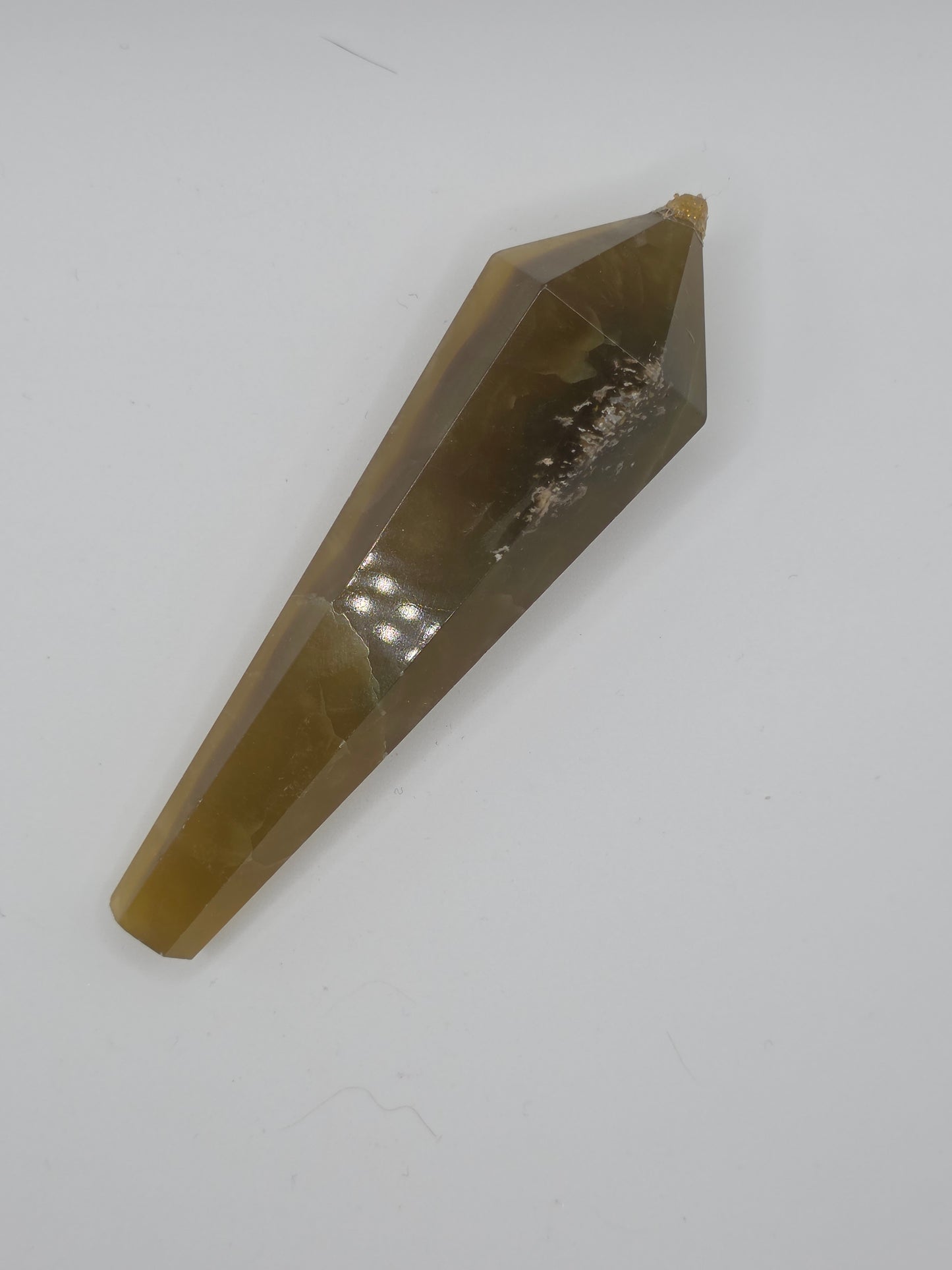 ๐ฎ Yellow Fluorite Wand With Stand โ Intuitive Focus (4.9")