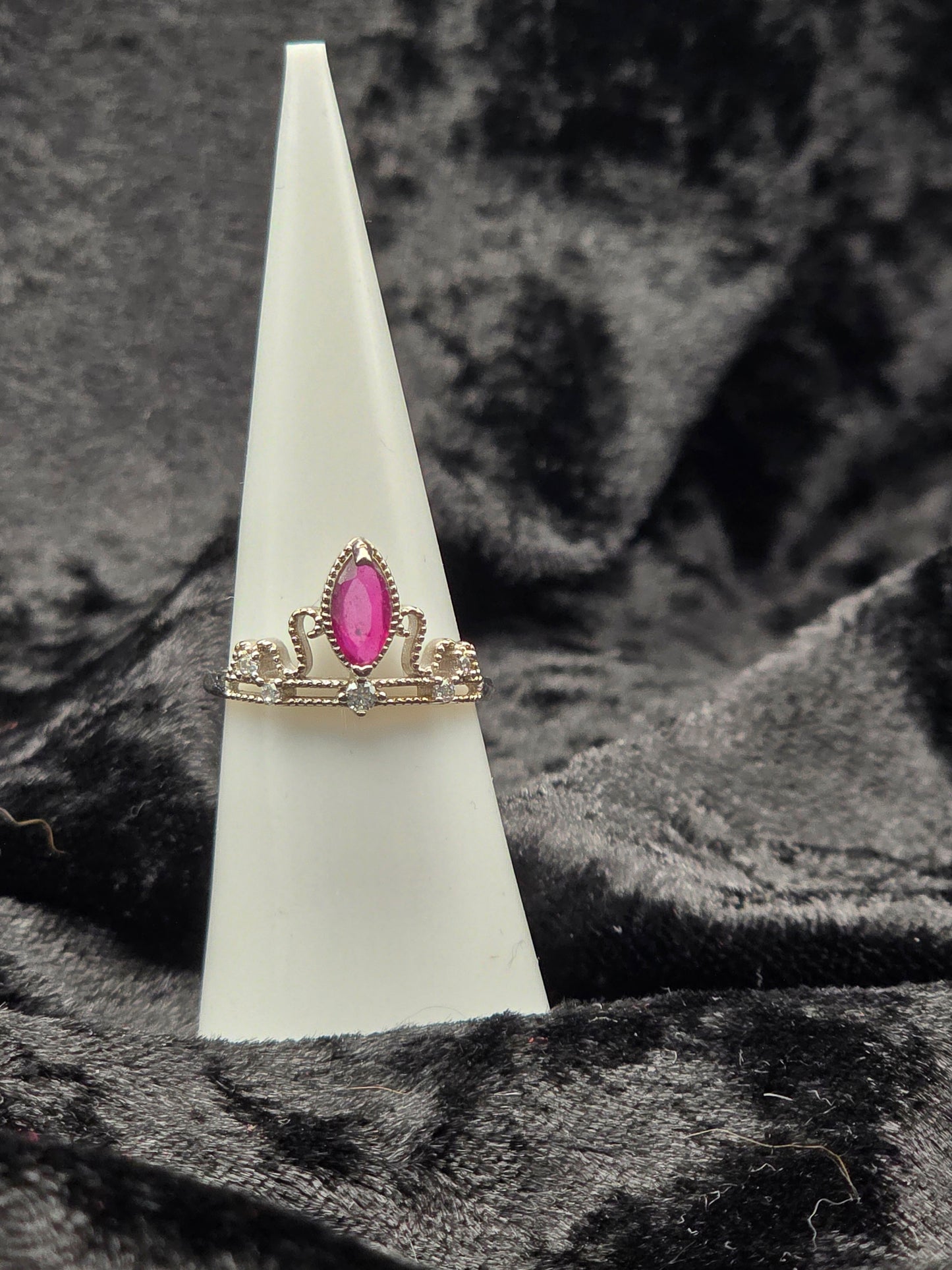 ❤️ Garnet Marquis Ring – Timeless Passion (Adjustable, Sterling Silver .925)