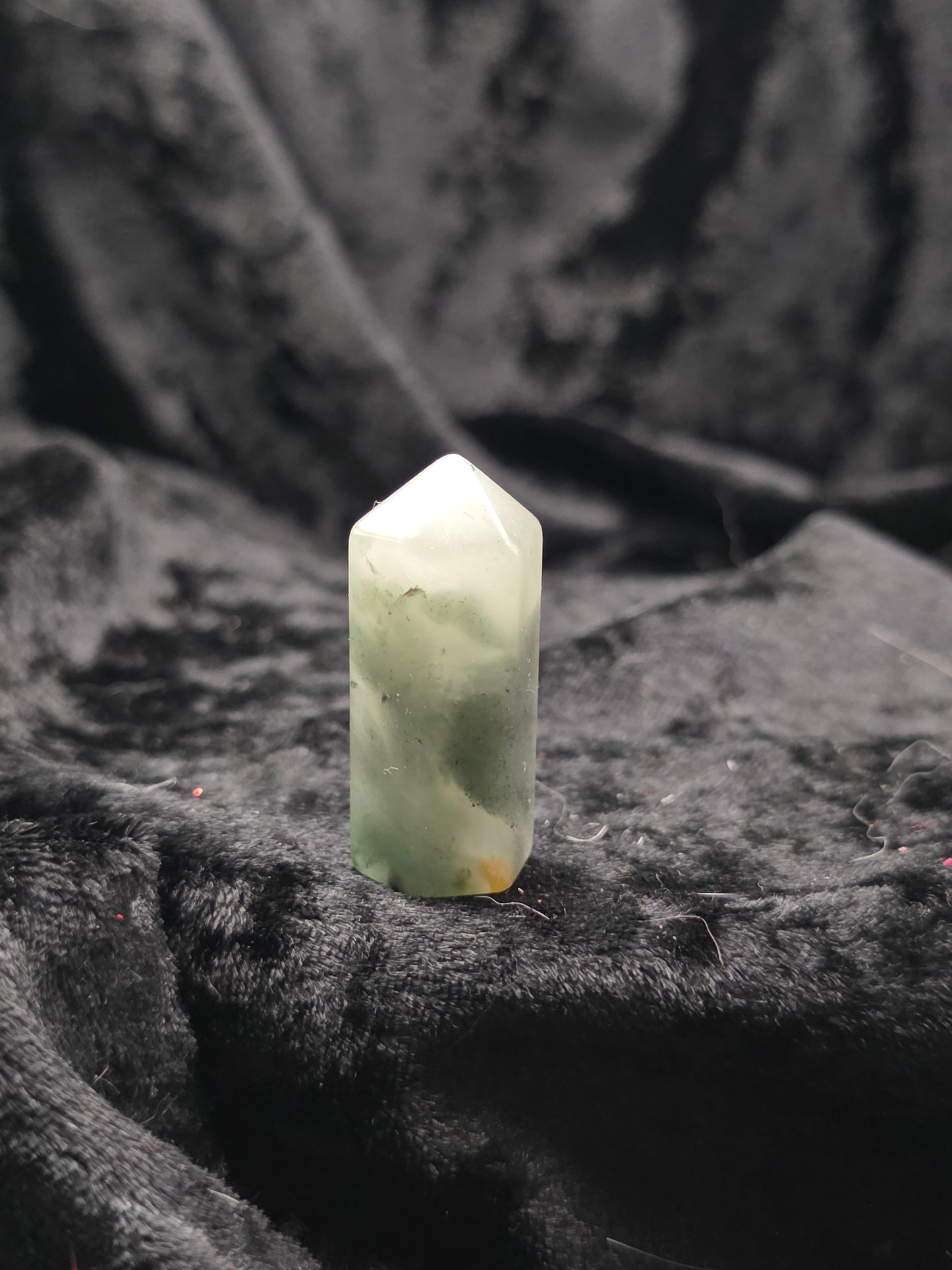 ❤️ African Blood Jasper Tower – Grounded Courage (1.5")