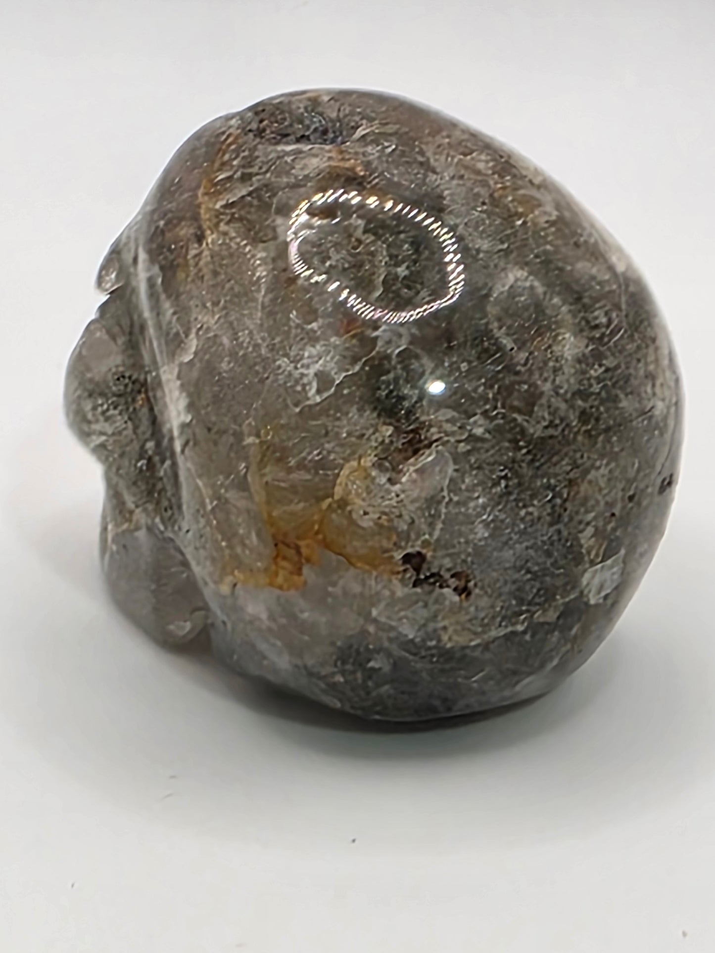 🌿 Garden Quartz Skull – Earth’s Timekeeper (approx. 2 in)
