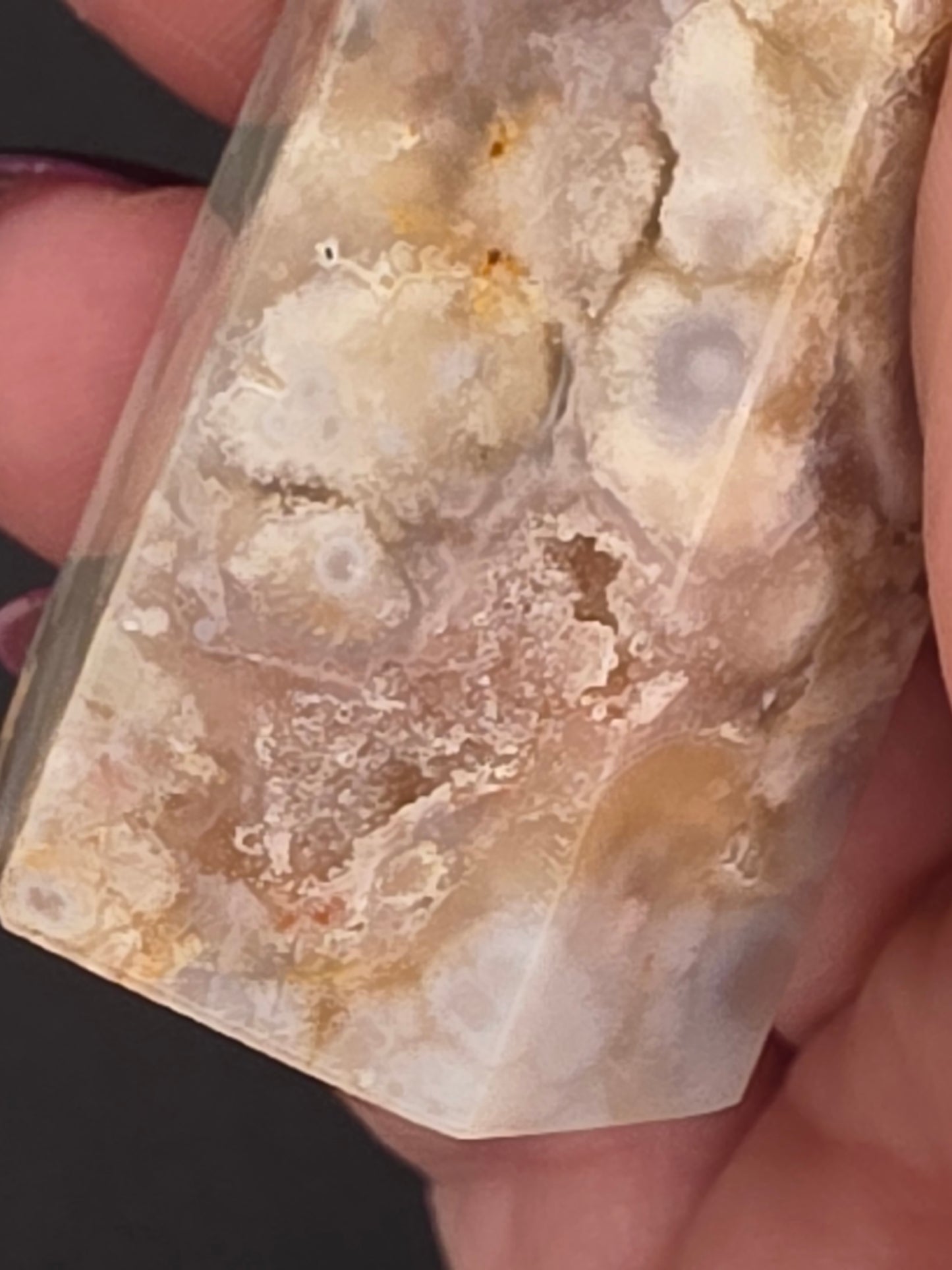 ๐ Pink Amethyst Tower โ Divine Calm (3.39") Druzy Tip