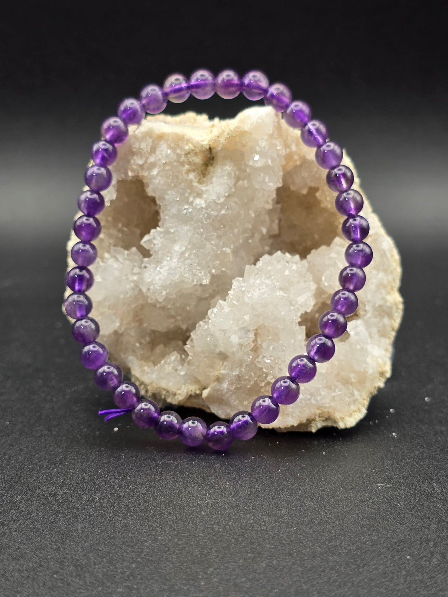 ๐ Amethyst Bracelet โ Intuition & Calm (6mm)