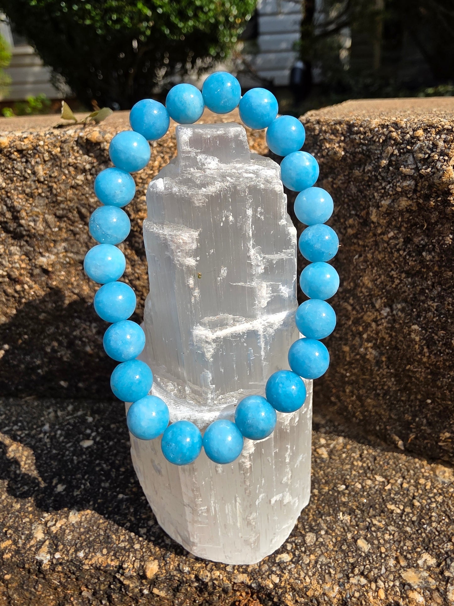 ๐ Aquamarine Bracelet โ Ocean Calm in 8mm