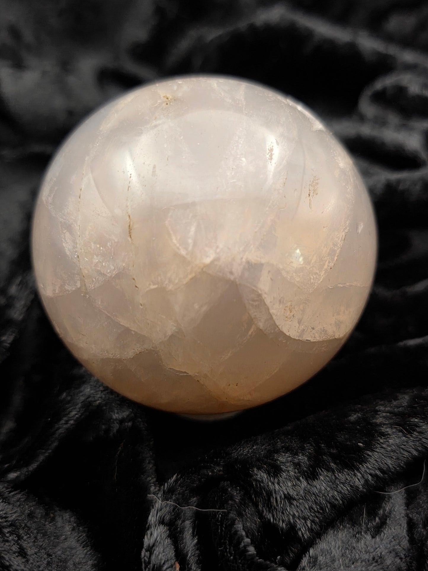 ๐น๐ Blue Rose Quartz Sphere โ Love with a Flaw (2.65 in)