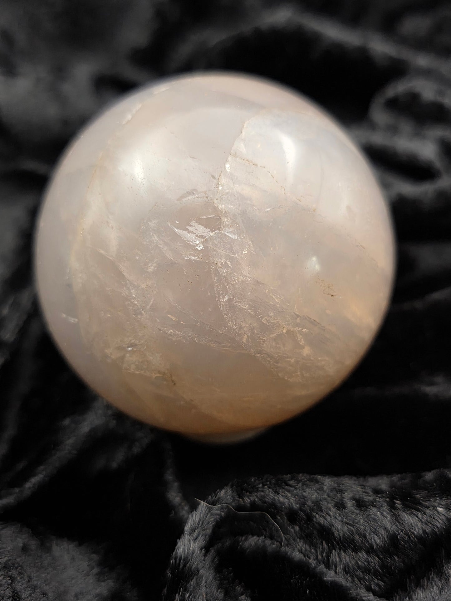 ๐น๐ Blue Rose Quartz Sphere โ Love with a Flaw (2.65 in)