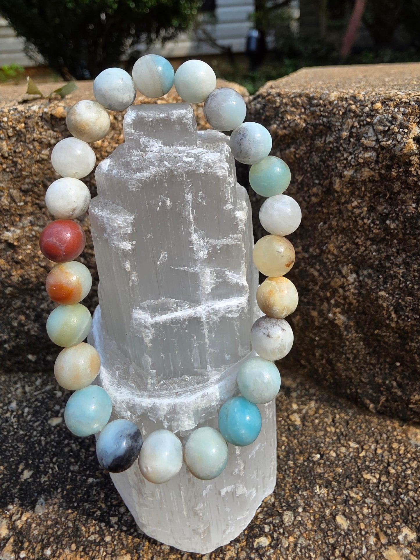 ๐๏ธ Caribbean Calcite Bracelet โ Coastal Calm in 8mm