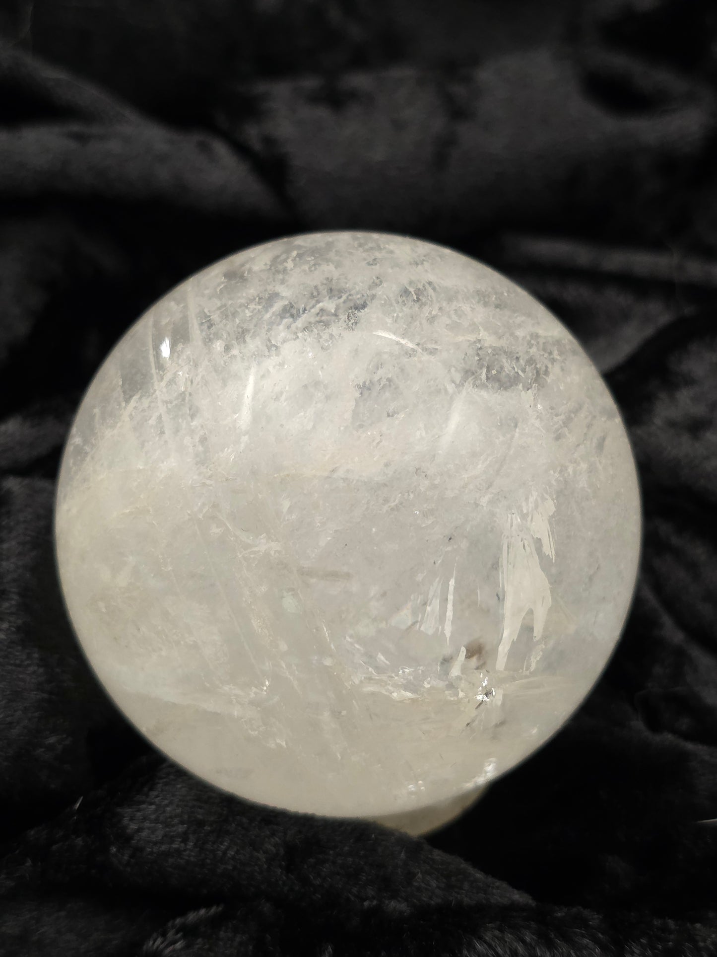 ๐ค Clear Quartz Sphere โ Pure Potential (2.31 in)