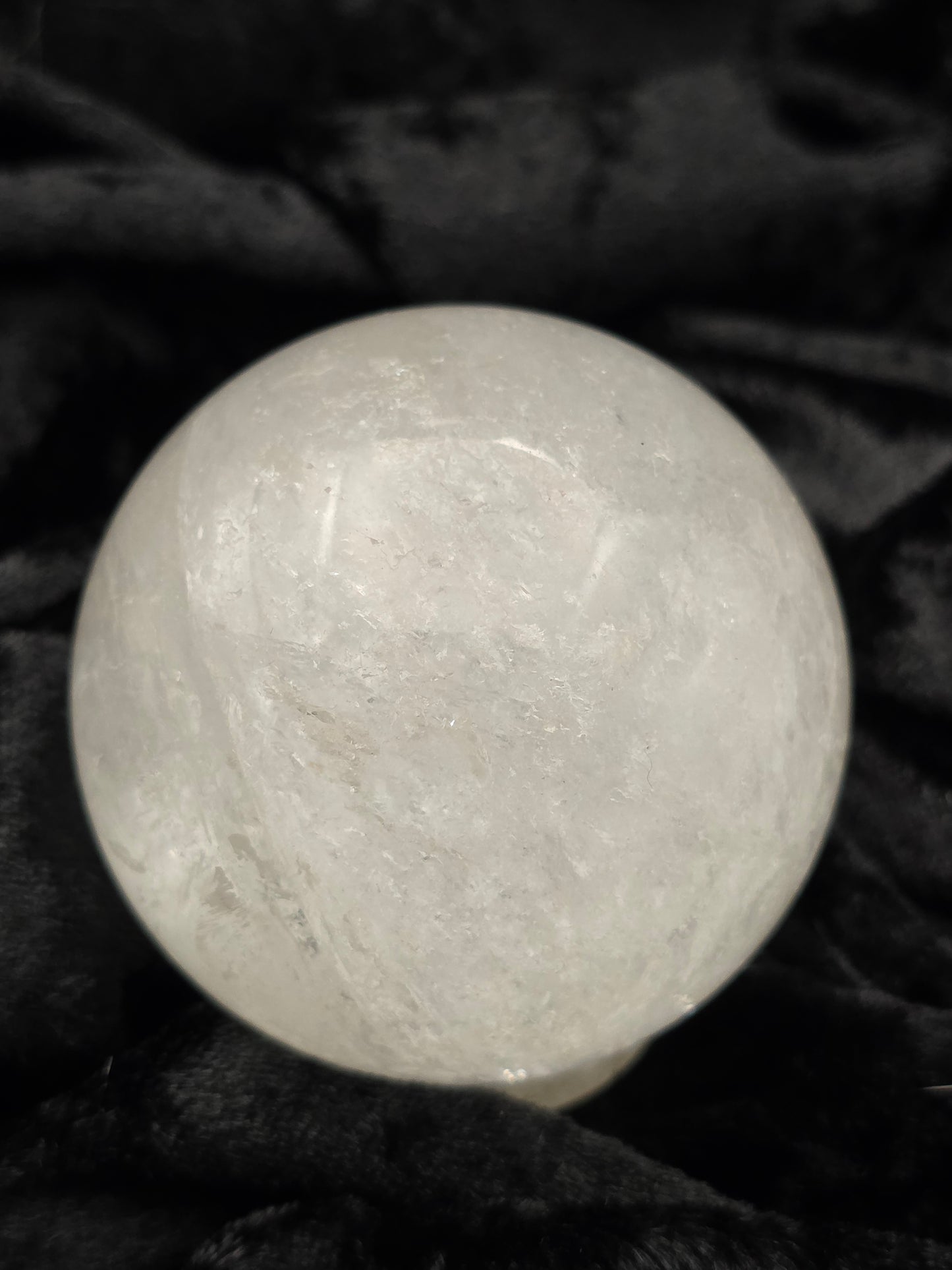 ๐ค Clear Quartz Sphere โ Pure Potential (2.31 in)