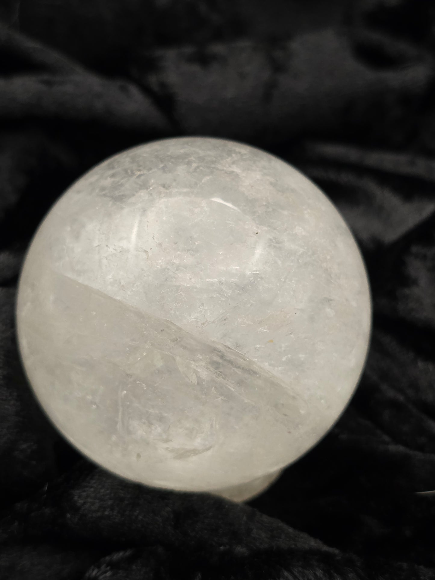 ๐ค Clear Quartz Sphere โ Pure Potential (2.31 in)
