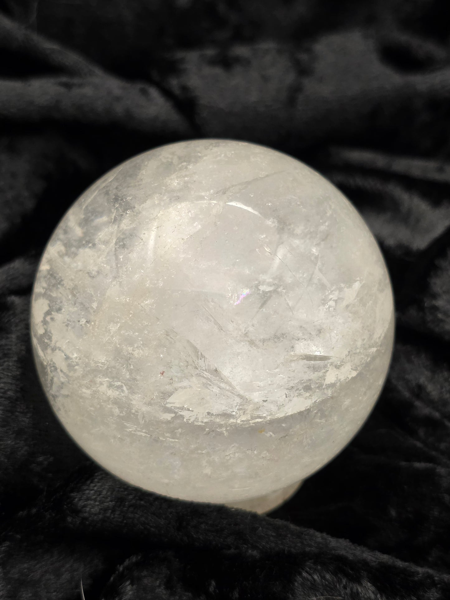 ๐ค Clear Quartz Sphere โ Pure Potential (2.31 in)