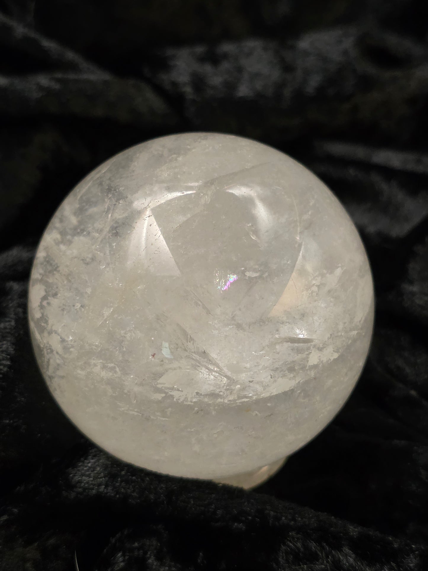 ๐ค Clear Quartz Sphere โ Pure Potential (2.31 in)
