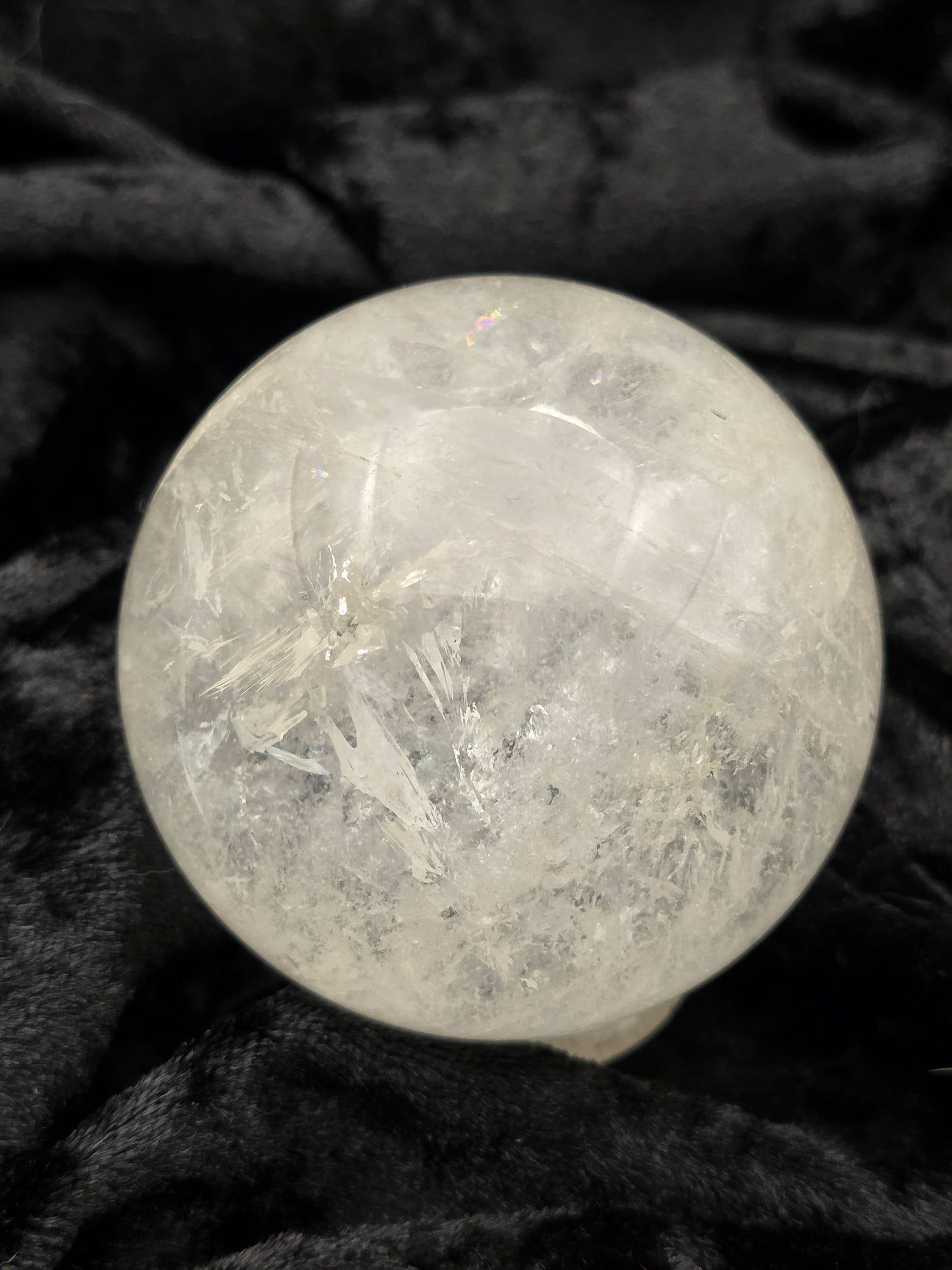 ๐ค Clear Quartz Sphere โ Pure Potential (2.31 in)