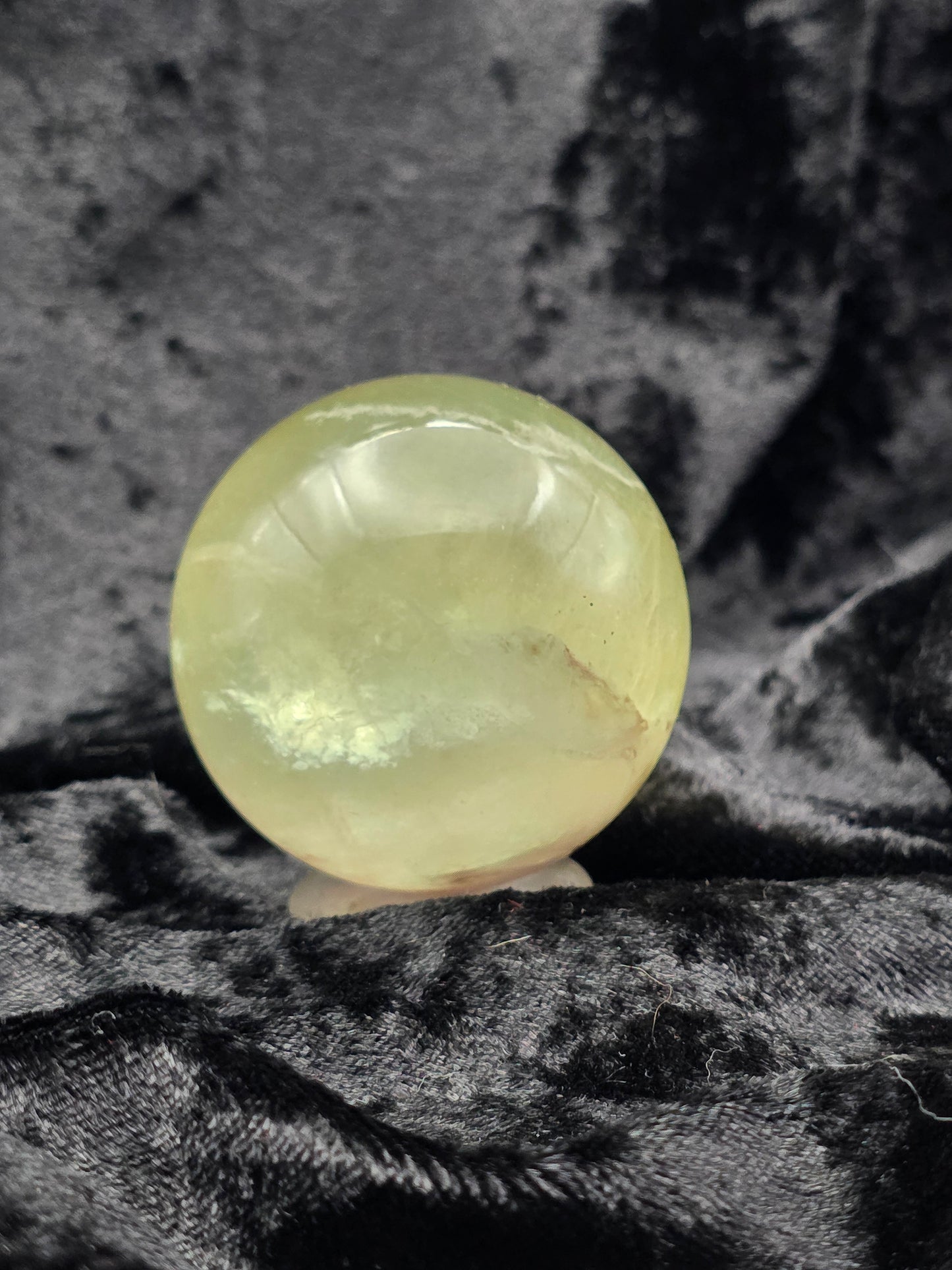 ๐ธ๐ Phantom Fluorite Sphere โ Garden Glow with Pink Fire (1.95 in, 203 g)