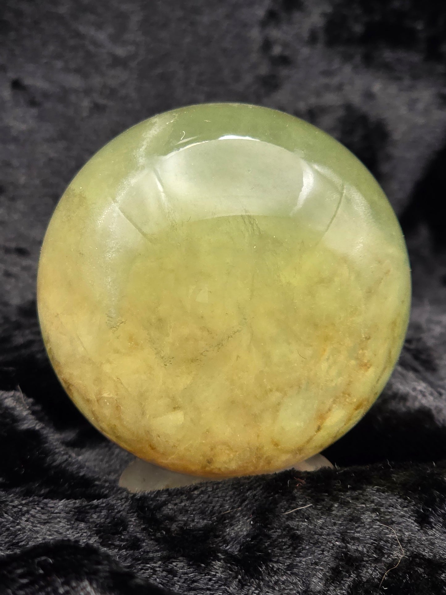 ๐ธ๐ Phantom Fluorite Sphere โ Garden Glow with Pink Fire (1.95 in, 203 g)