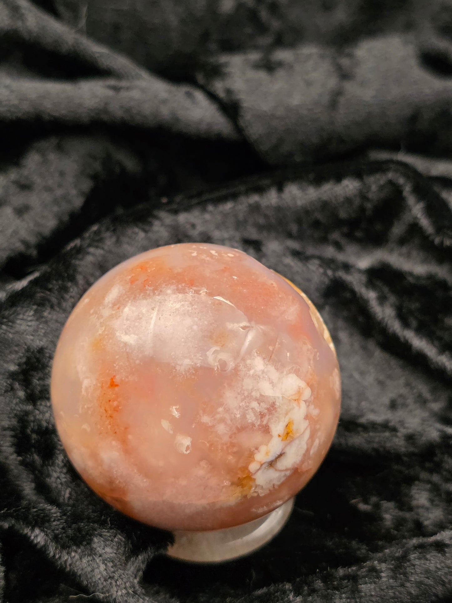 ๐ธ Flower Agate Sphere โ Blooming Magic (1.73 in)