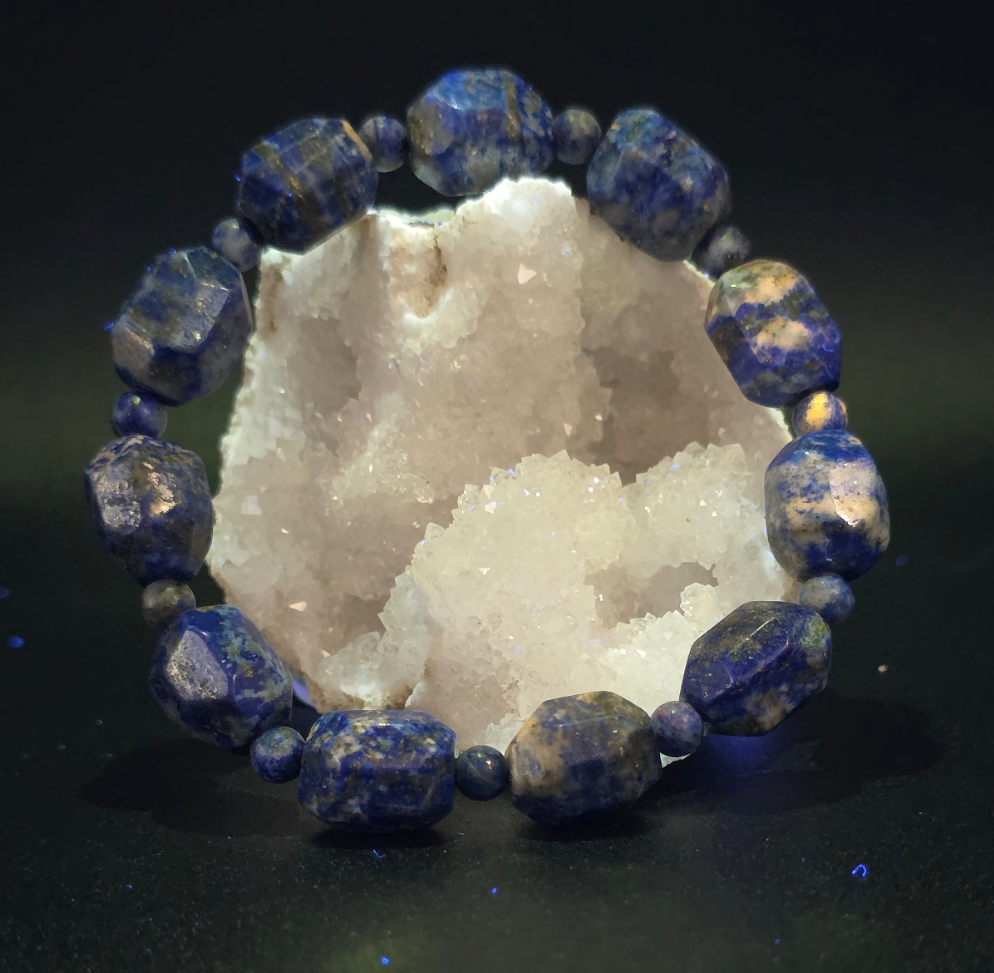 ๐ Lapis Lazuli Baroque Bracelet โ Royal Insight