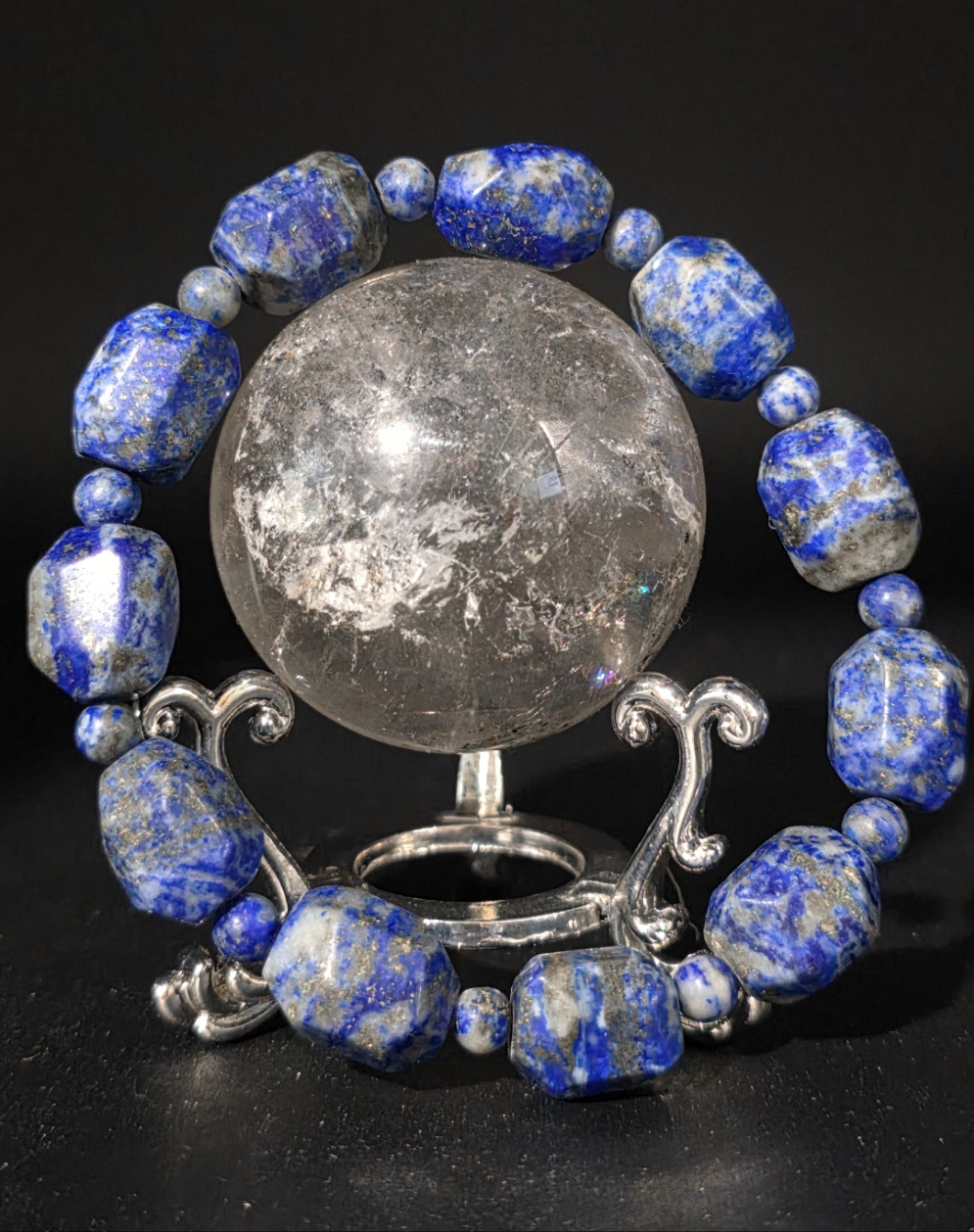 ๐ Lapis Lazuli Baroque Bracelet โ Royal Insight