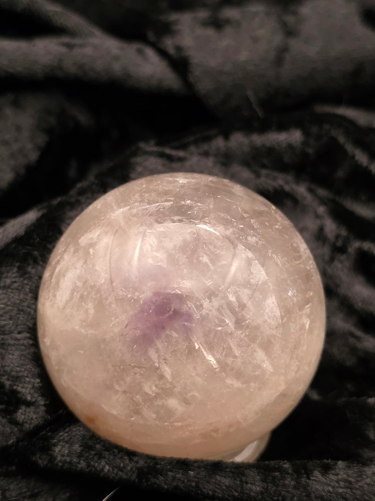๐ Lavender Amethyst Sphere โ Petite Calm (1.74 in, 165 g)