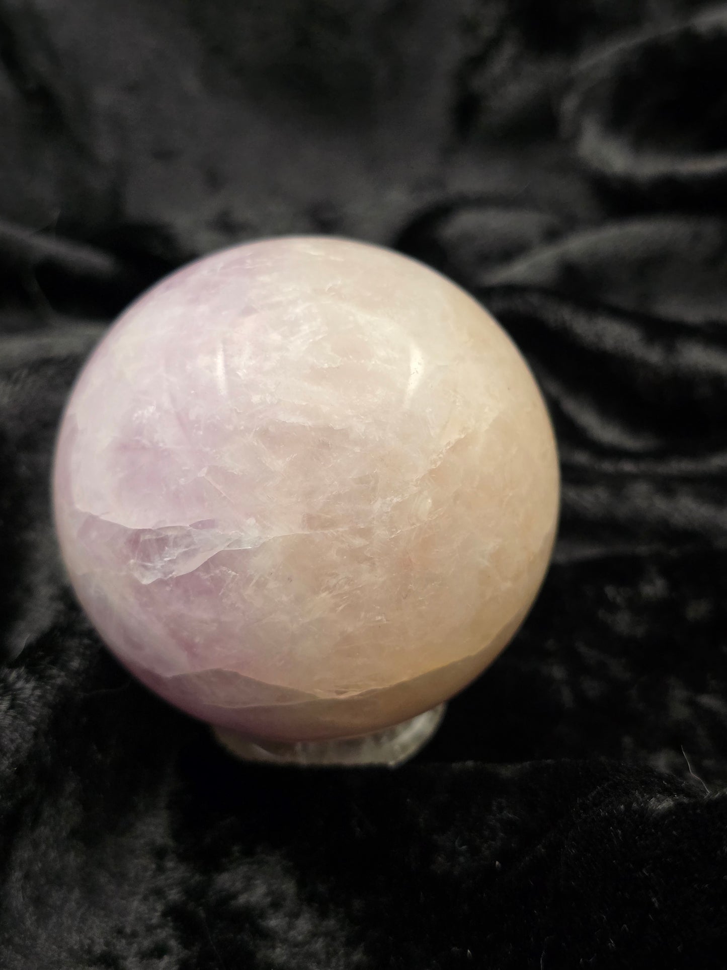 ๐ Lavender Amethyst Sphere โ Gentle Glow (2.21 in, 259 g)