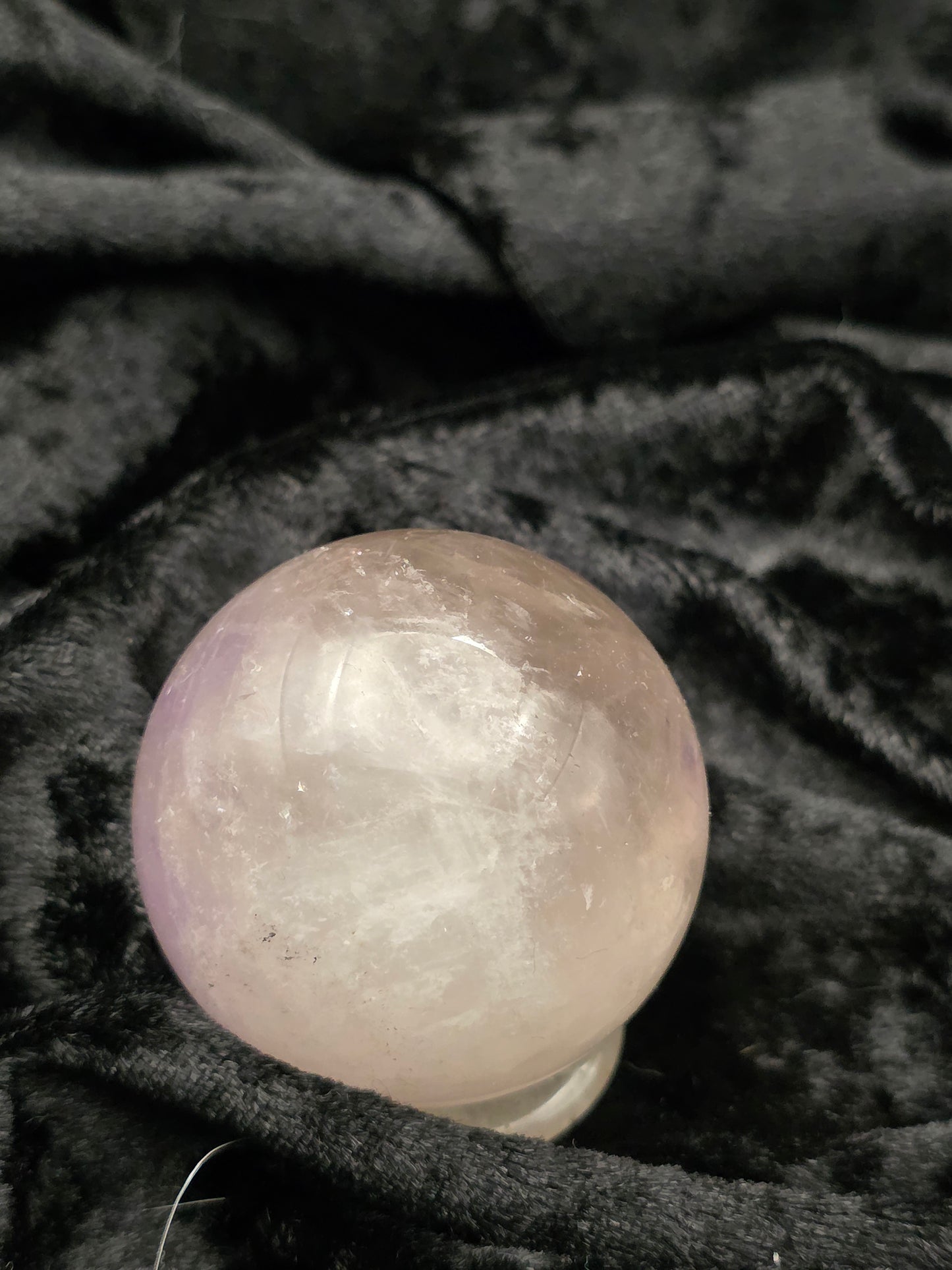 ๐๐ Lavender Amethyst Sphere โ Rainbow Dreams (1.95 in, 132 g)