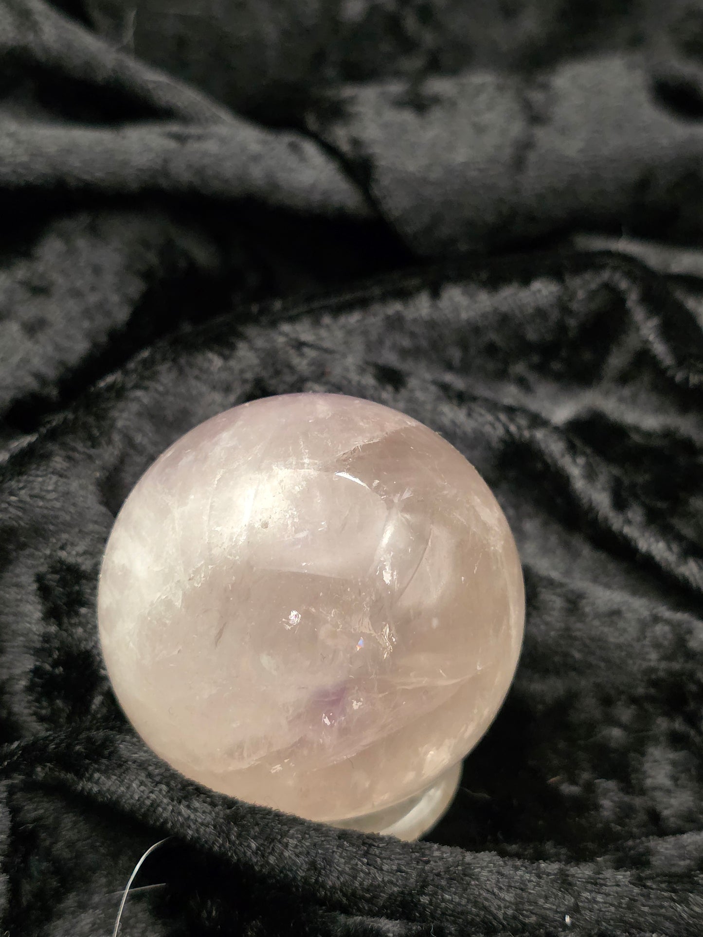 ๐๐ Lavender Amethyst Sphere โ Rainbow Dreams (1.95 in, 132 g)
