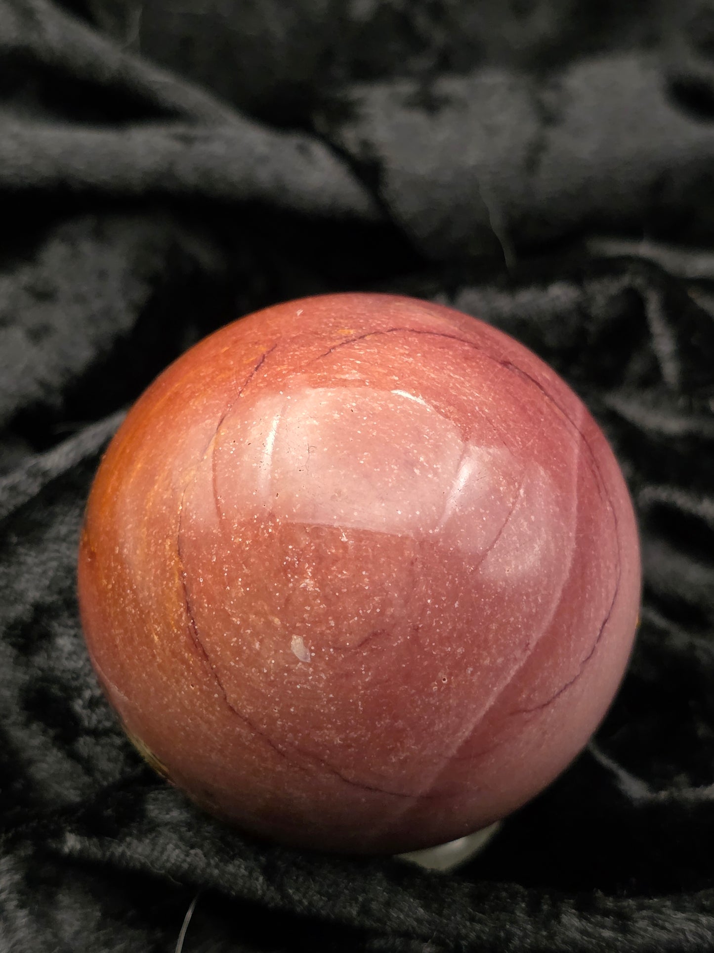 ๐ Mookaite Jasper Sphere โ Bold Grounding (2.29 in, 248 g)