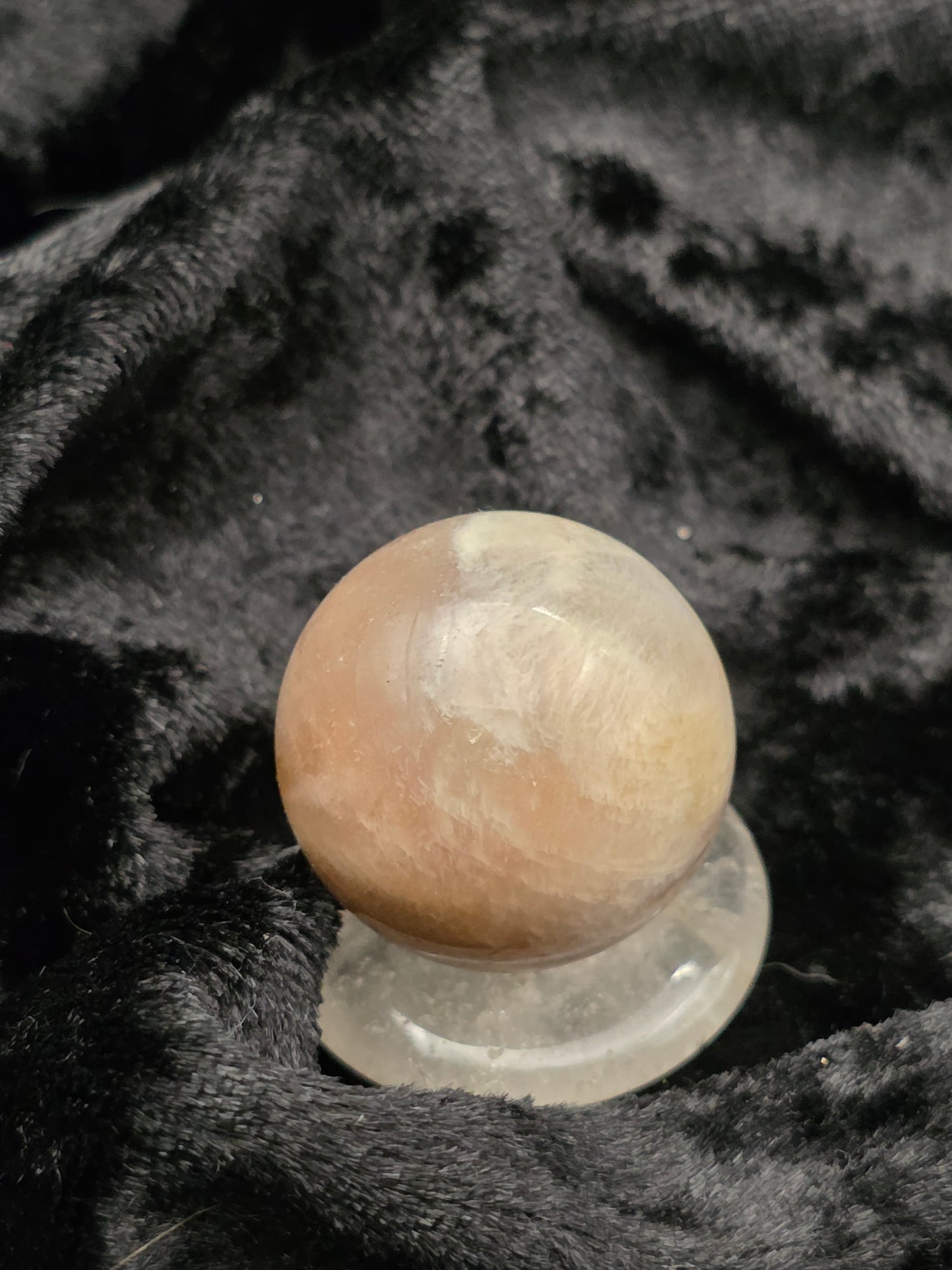 ๐ Moonstone Sphere โ Pocket Moonlight (1.03 in, 24 g)