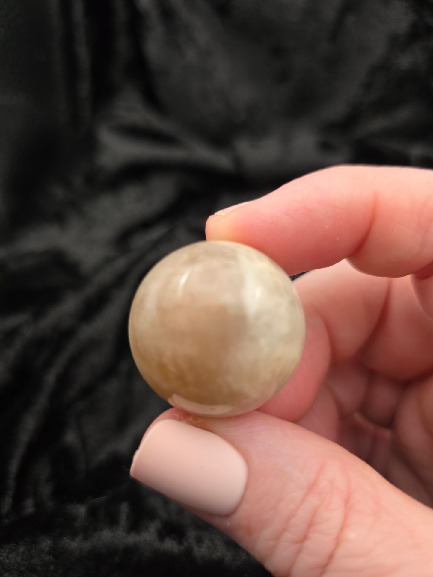 ๐ Moonstone Sphere โ Pocket Moonlight (1.03 in, 24 g)