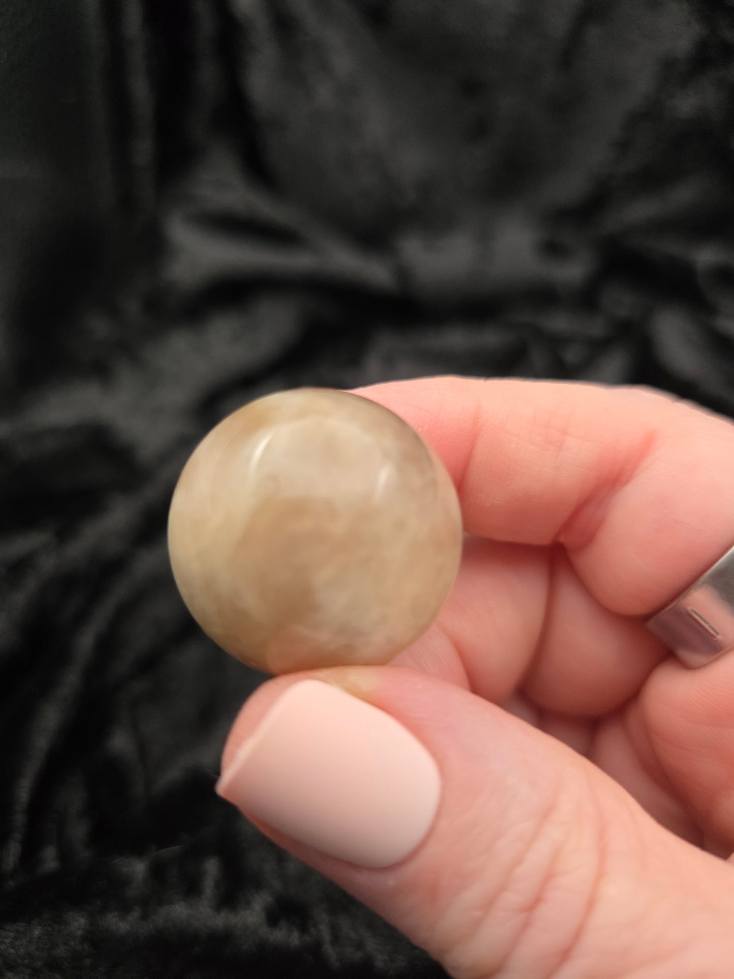 ๐ Moonstone Sphere โ Pocket Moonlight (1.03 in, 24 g)