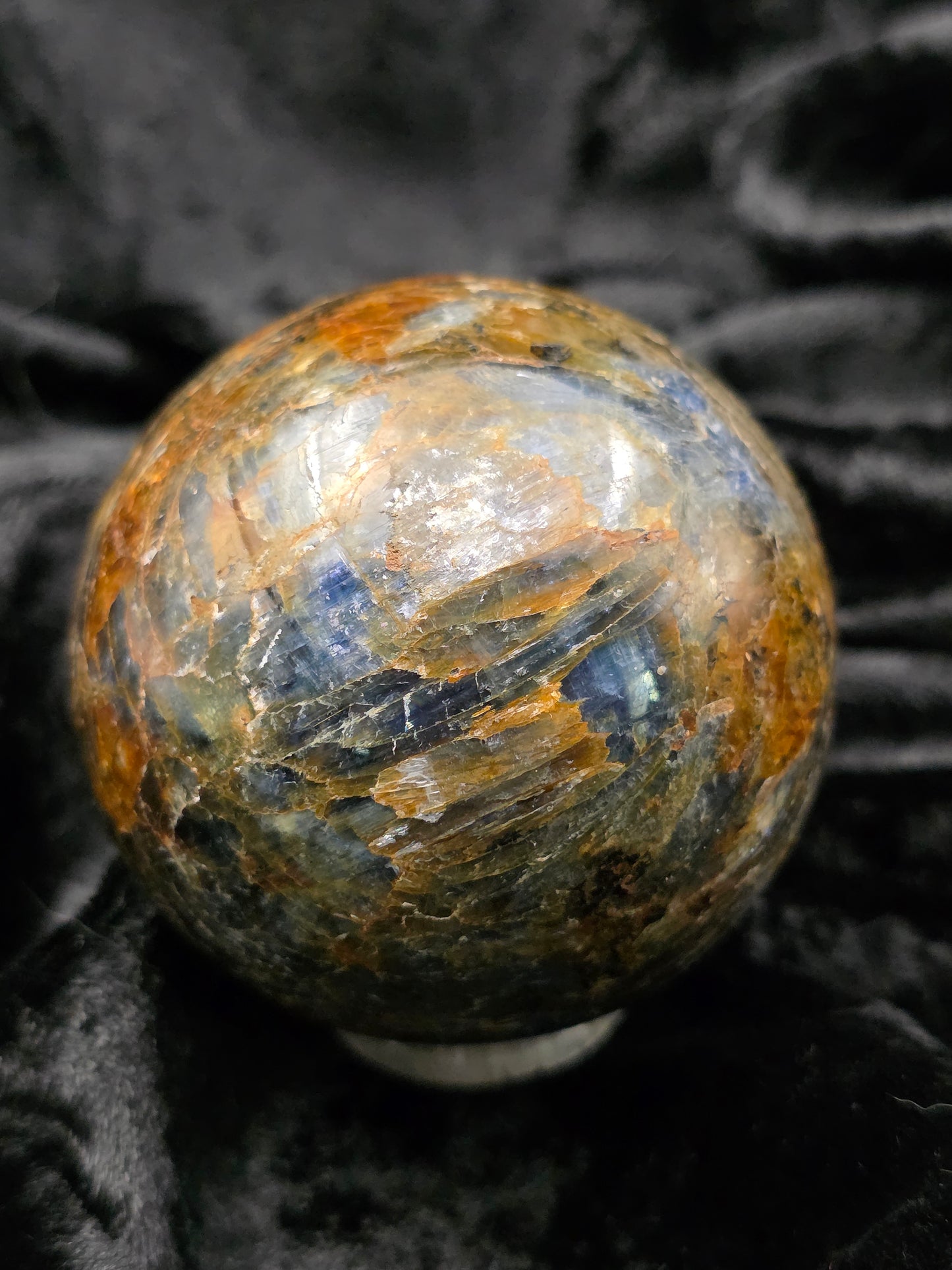 ๐ช๏ธ Pietersite Sphere โ Tempest Stone Energy (1.90 in, 167 g)
