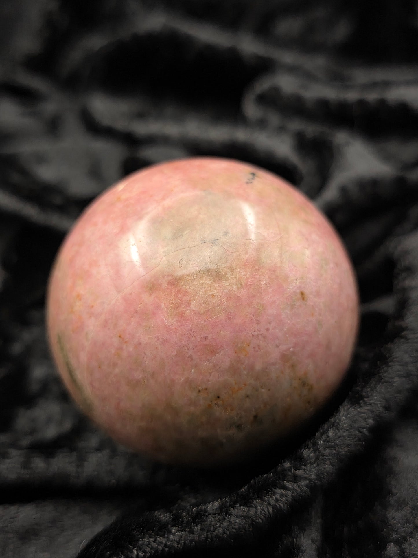๐ Rhodonite Sphere โ Heart Healer (2.32 in, 350 g)