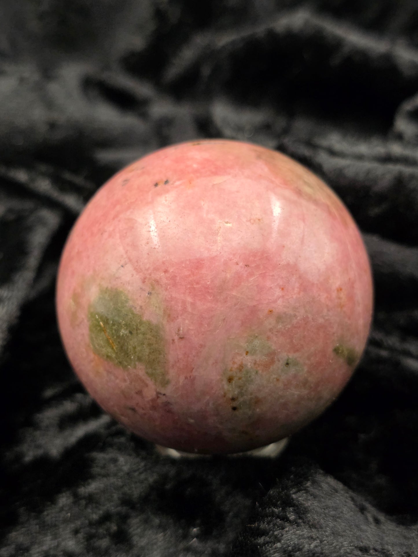 ๐ Rhodonite Sphere โ Heart Healer (2.32 in, 350 g)