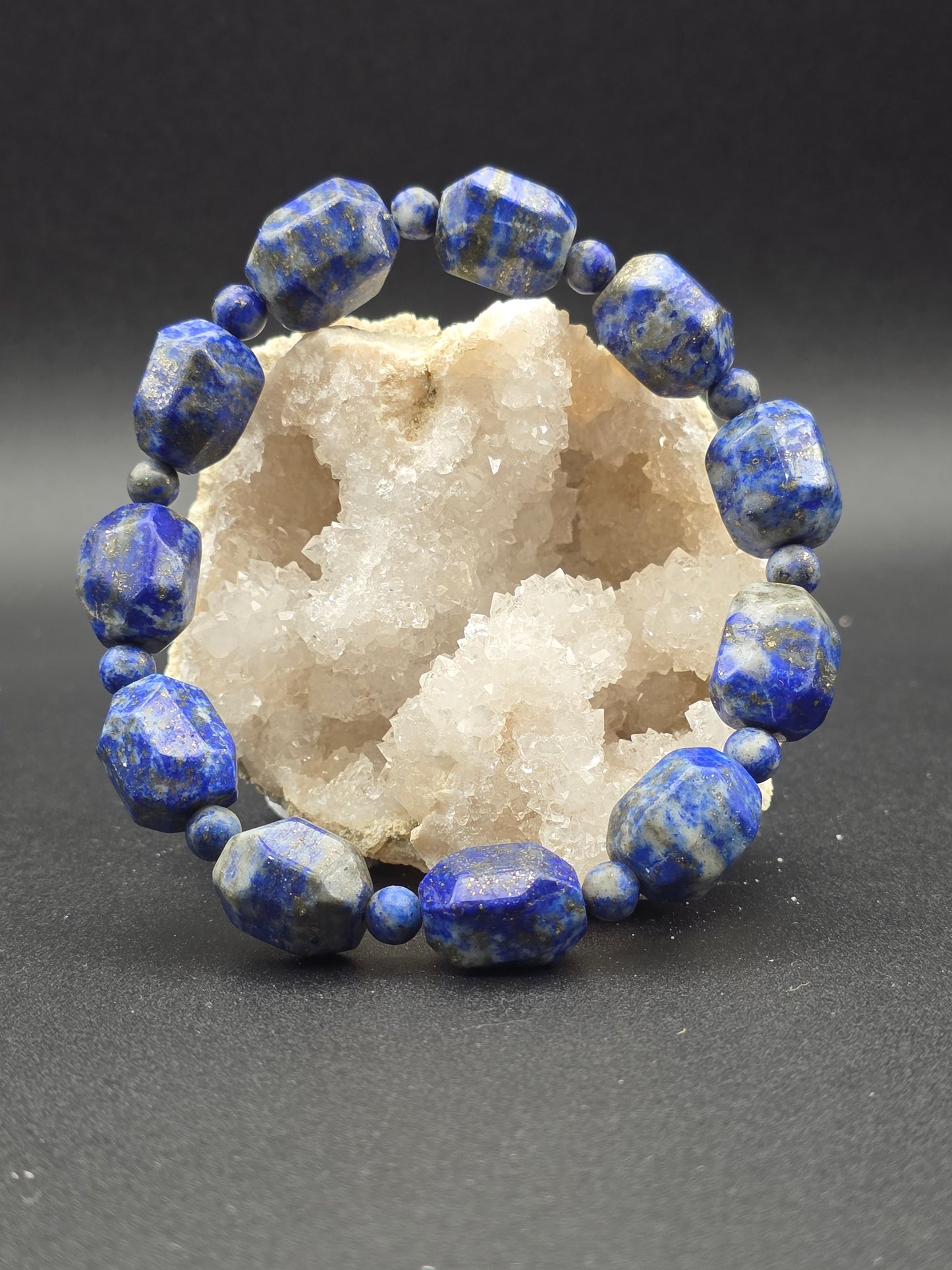๐ Lapis Lazuli Baroque Bracelet โ Royal Insight