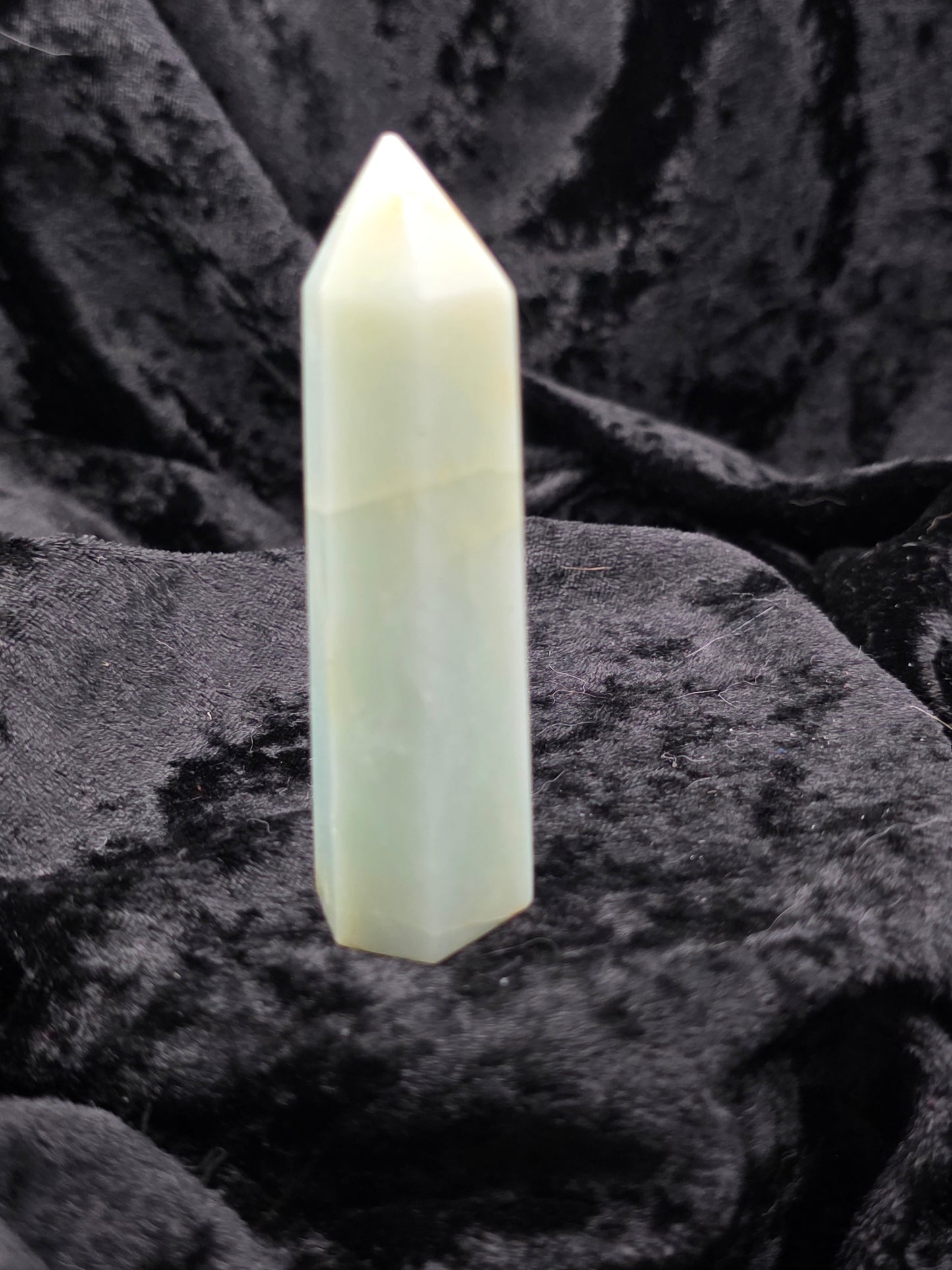 ๐ Caribbean Calcite Tower โ Coastal Glow (3.5 in.)