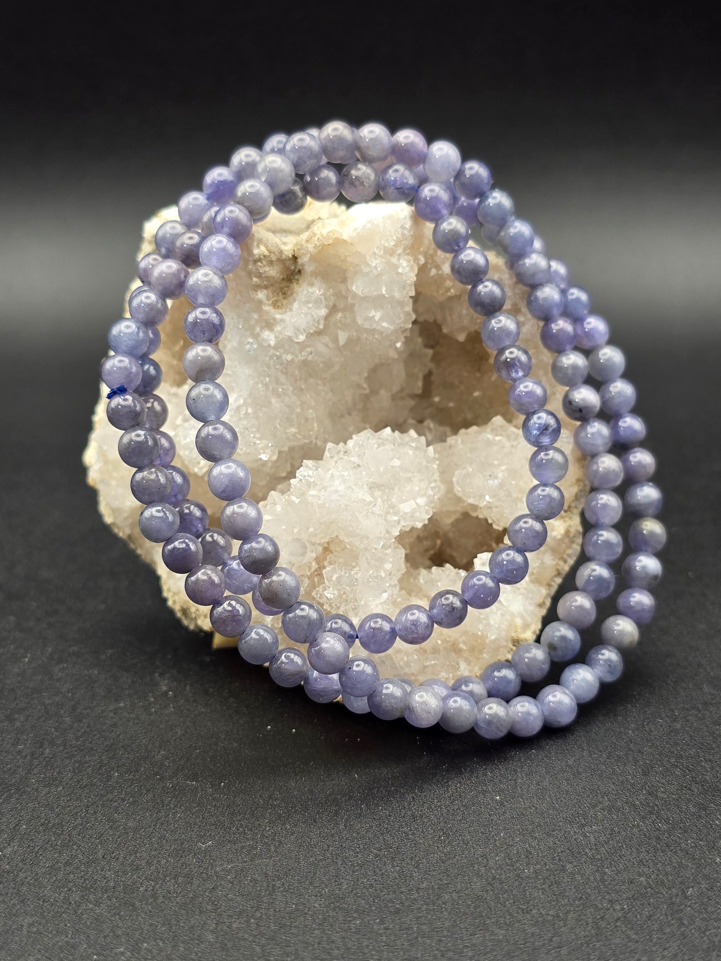 ๐ฎ Tanzanite Triple Wrap Bracelet โ Mystic Horizon (6mm)
