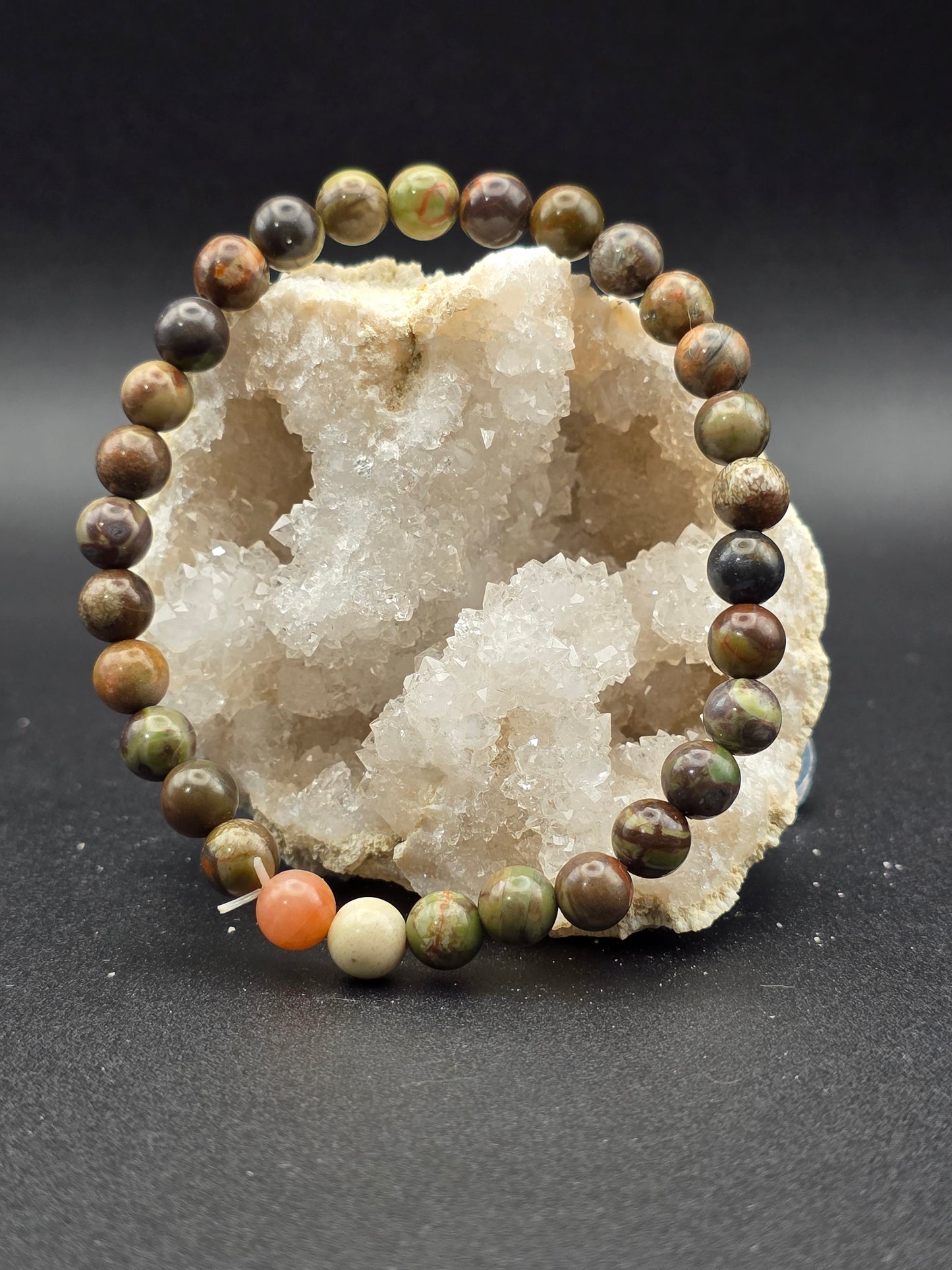 ๐ต Money Agate Bracelet โ Prosperity Flow (6mm)