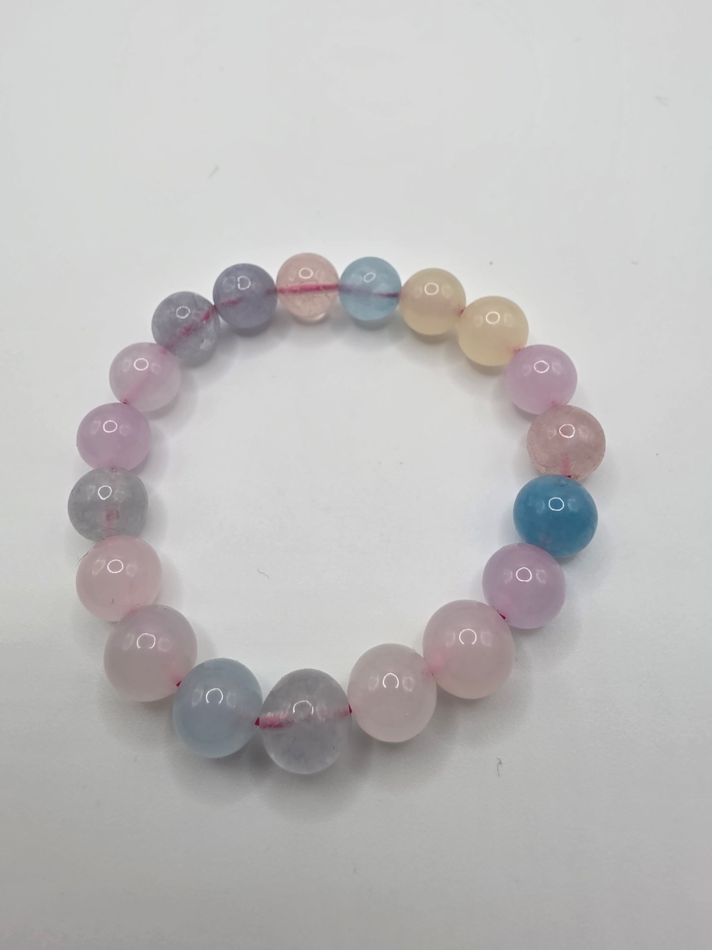 ๐ธ Morganite Bracelet โ Gentle Glow (10mm)