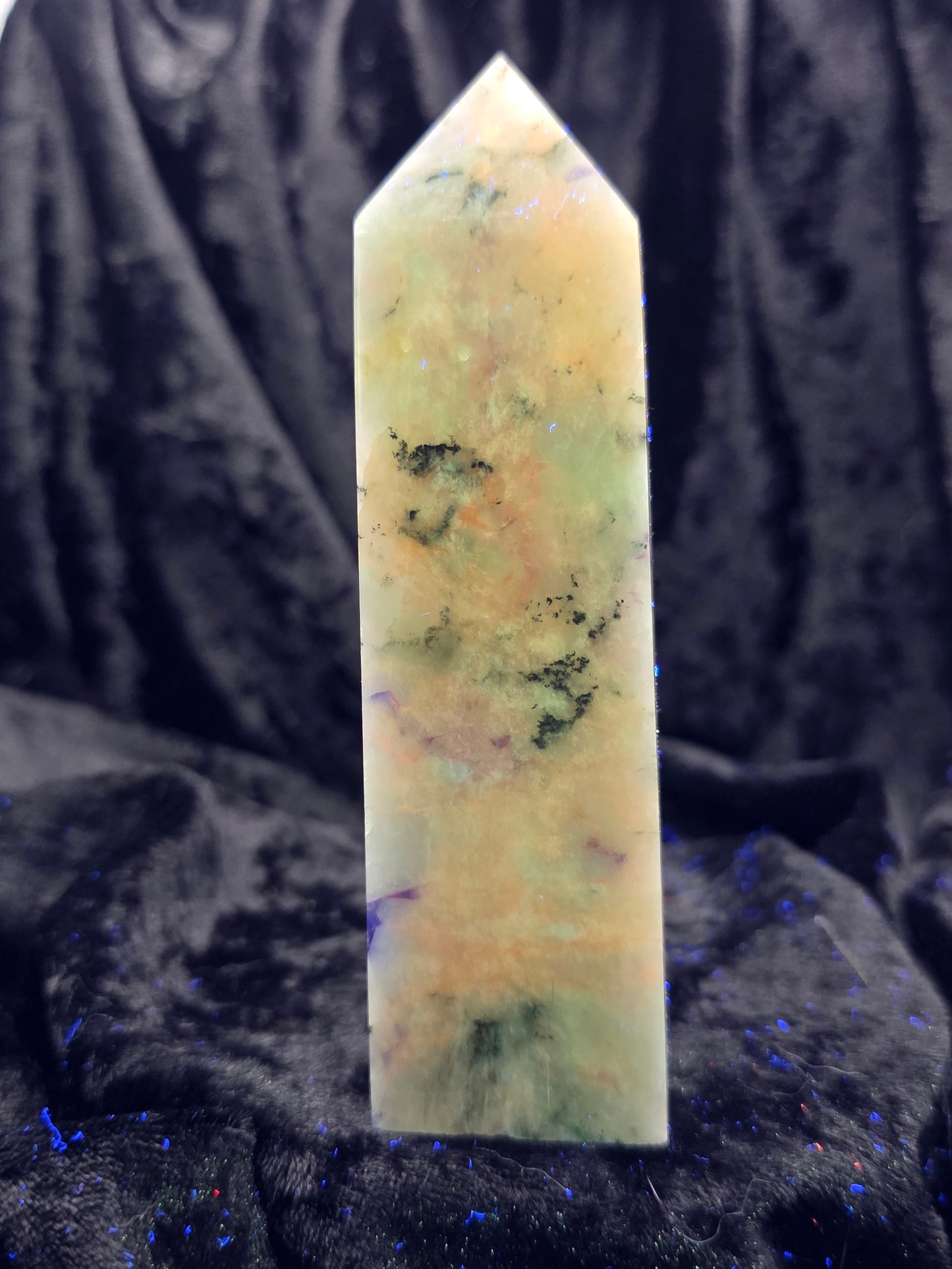๐ท Afghanite Tower โ Cosmic Glow (5 in, 191 g)