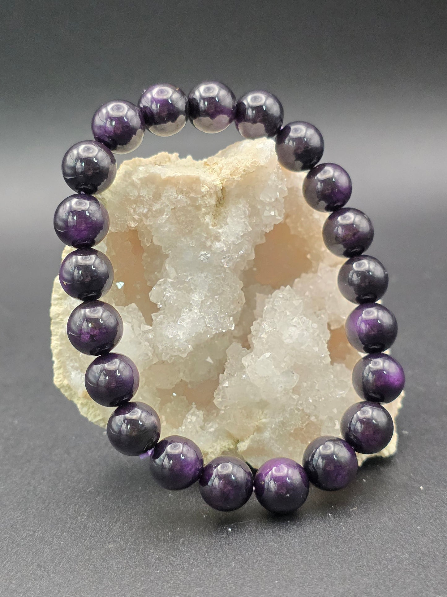 ๐ Purpurite Bracelet โ Spirit Voice (8mm)