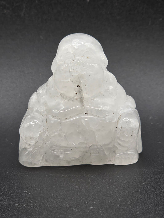 ✨ Clear Quartz Buddha — Amplified Clarity (1.8")