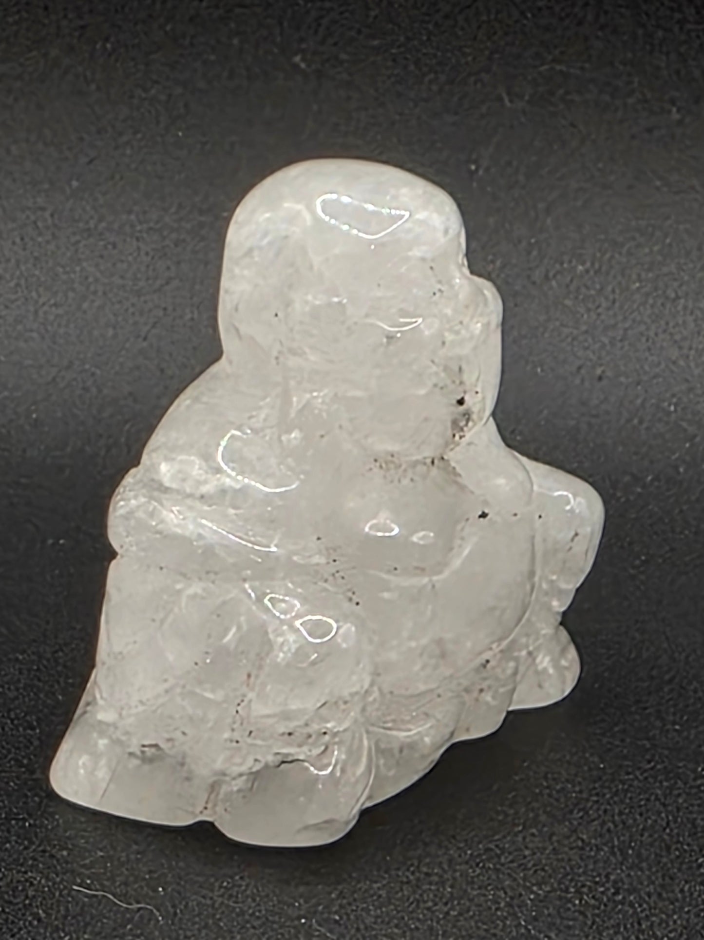✨ Clear Quartz Buddha — Amplified Clarity (1.8")
