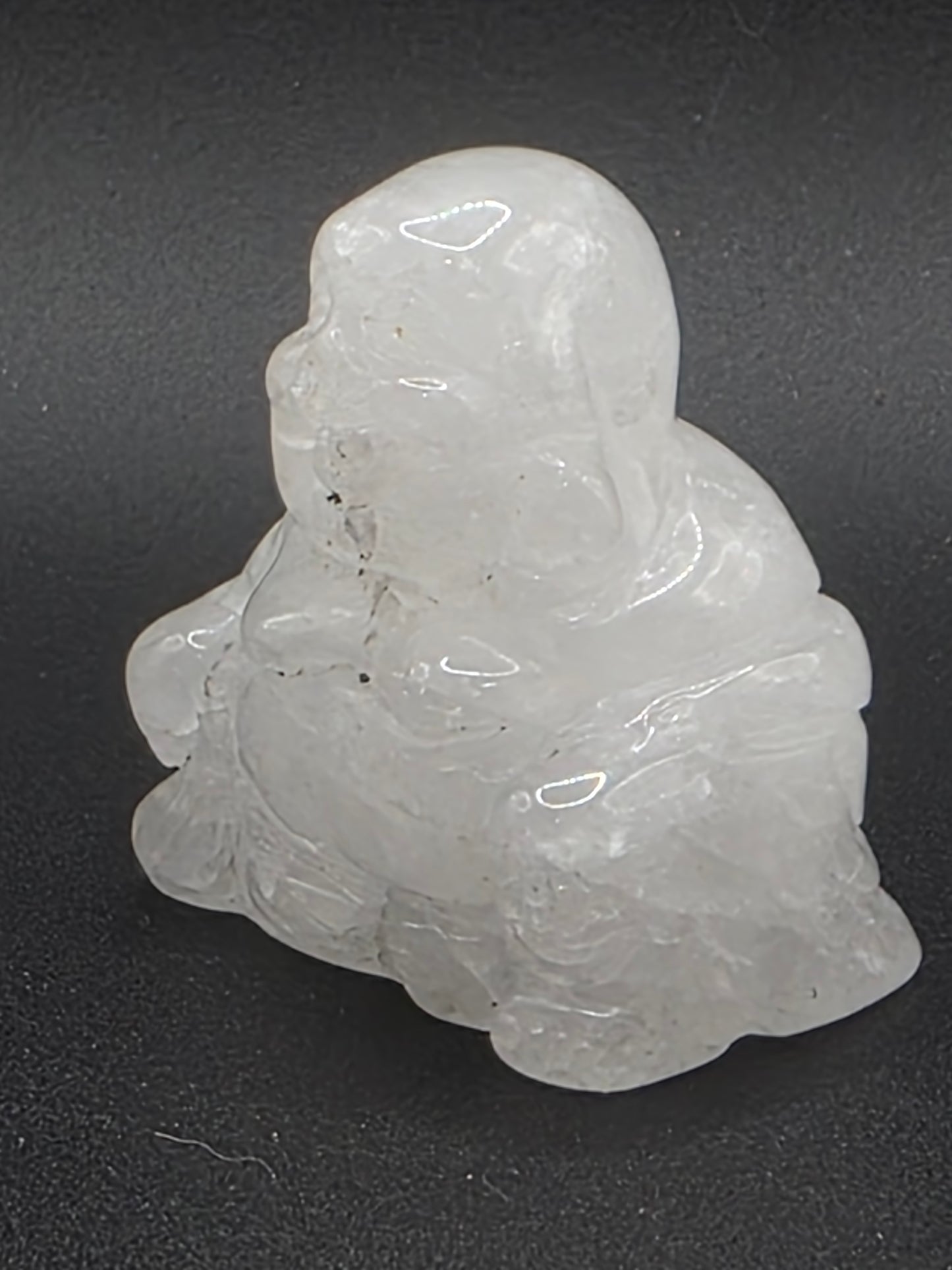 ✨ Clear Quartz Buddha — Amplified Clarity (1.8")