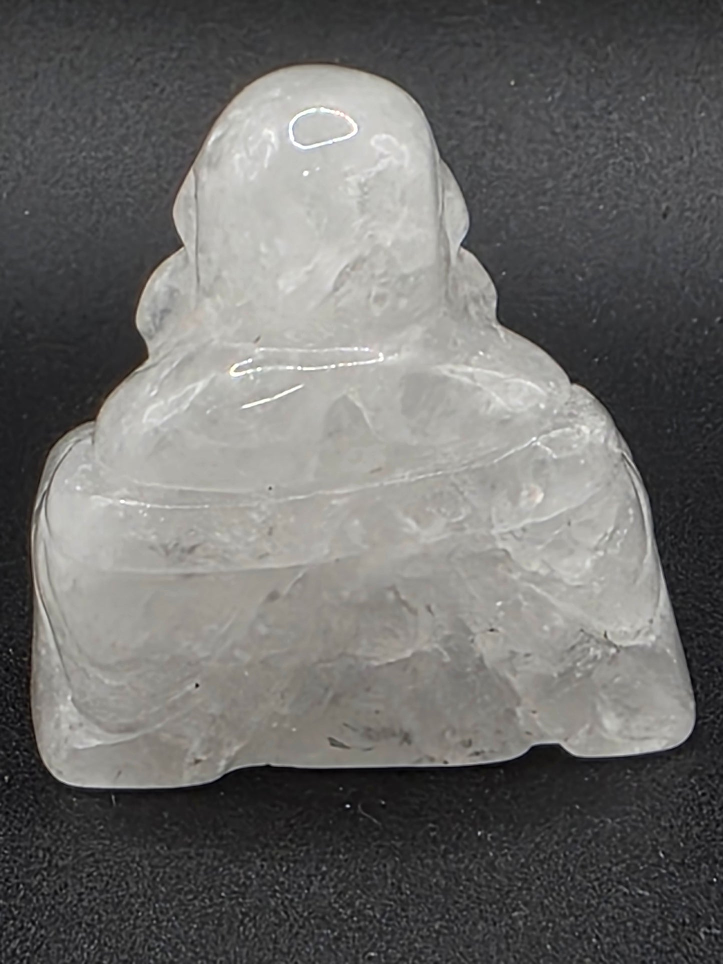 ✨ Clear Quartz Buddha — Amplified Clarity (1.8")