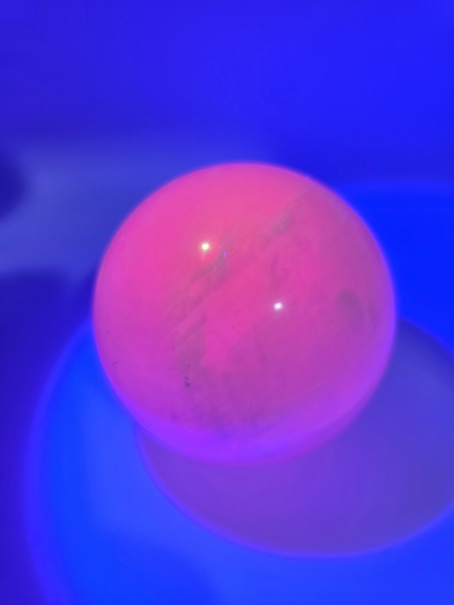 🌸 Pink Mangano Calcite Sphere — Gentle Renewal (2.89")