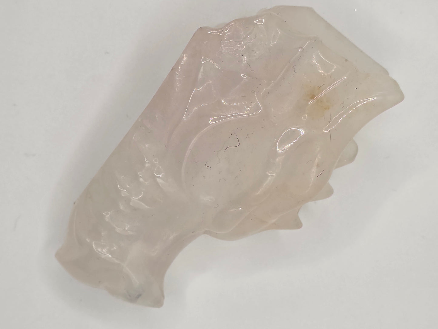 ✨ Clear Quartz Dragon Head — Light Bringer (3.4" x 1.65" x 1.9")