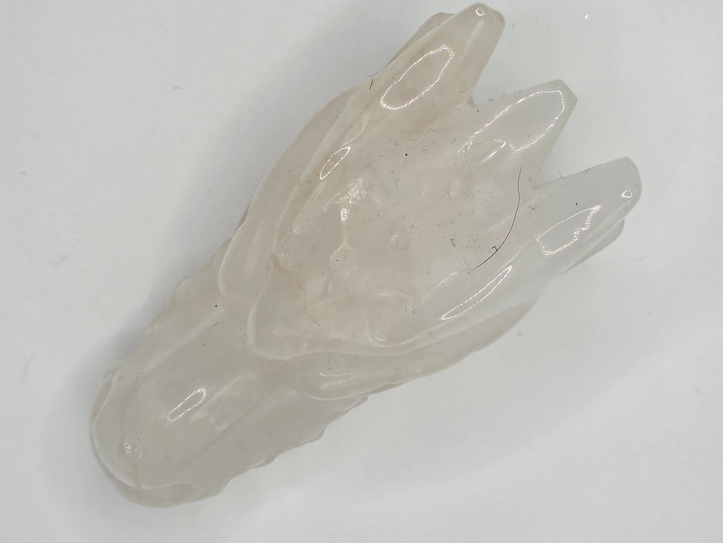 ✨ Clear Quartz Dragon Head — Light Bringer (3.4" x 1.65" x 1.9")
