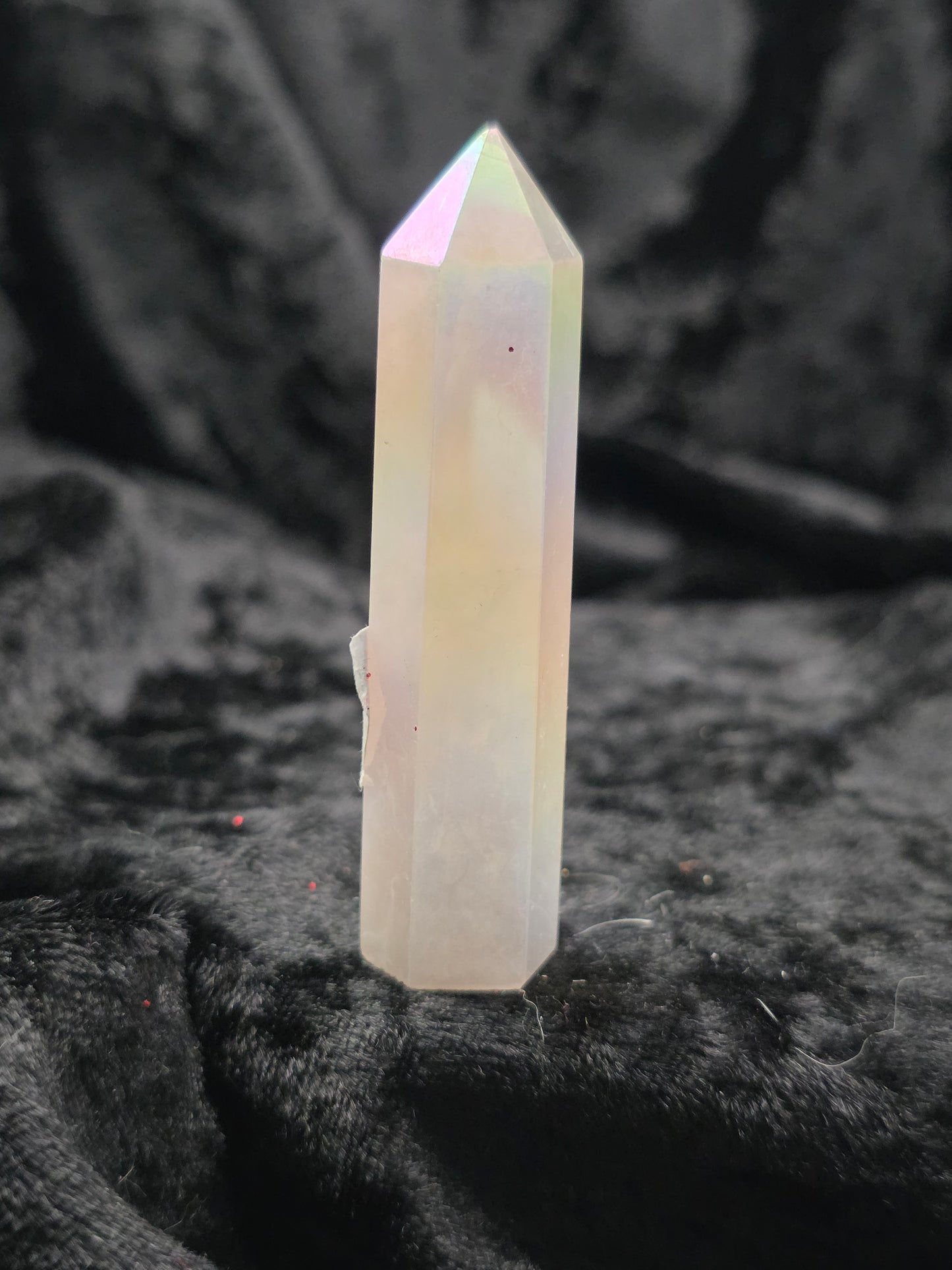 🌈 Aura Lavender Quartz Tower – Mystical Glow (3.5 in)