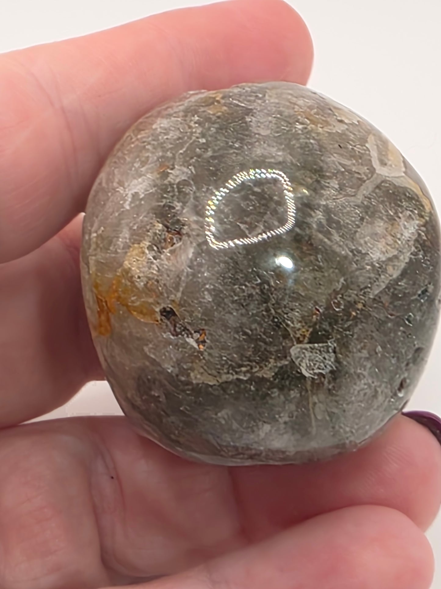 🌿 Garden Quartz Skull – Spirit Grove (approx. 1.75 in)